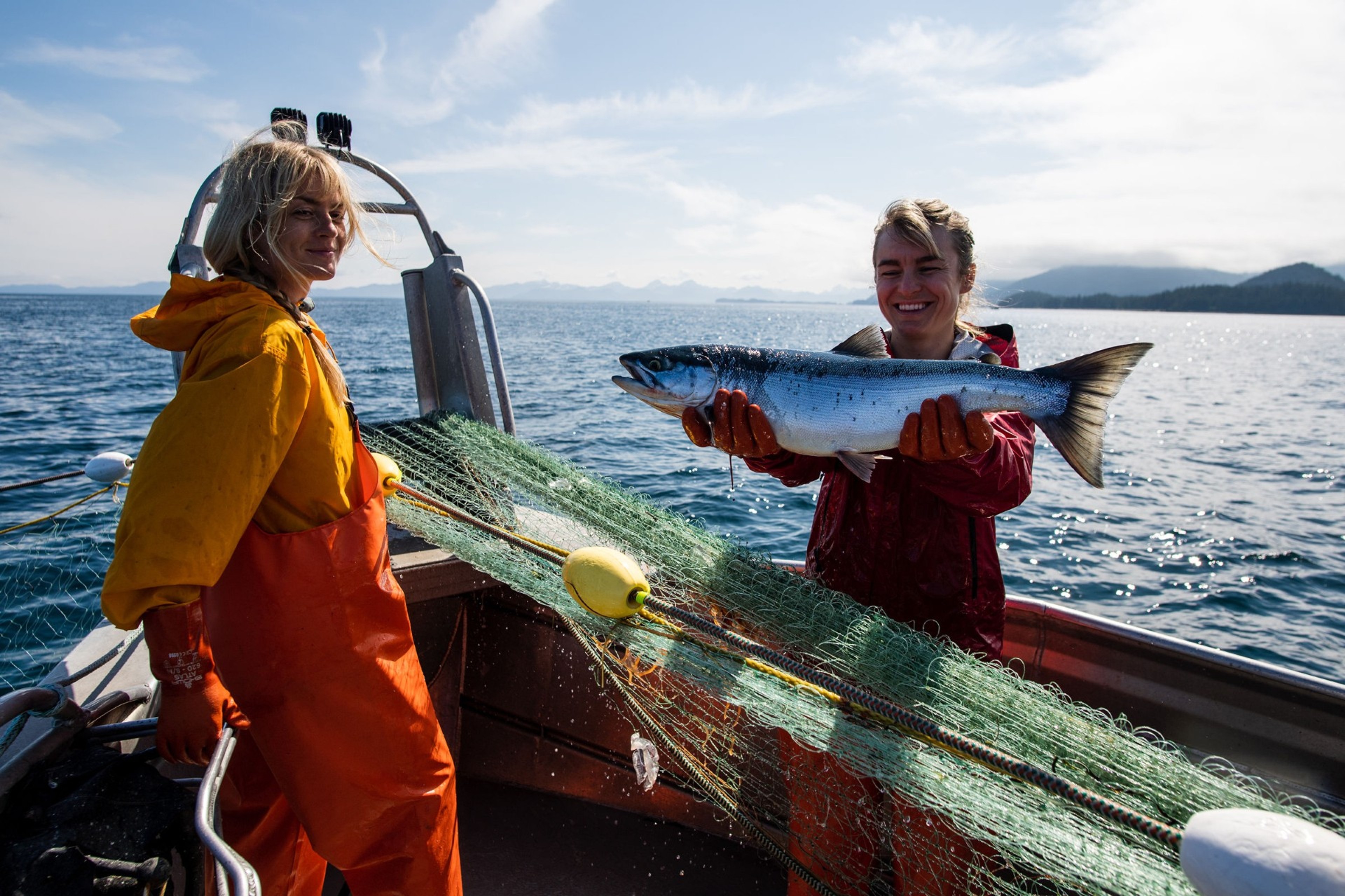 Emma Privat (left) and Clarie Neaton, a.k.a, the Salmon Sisters/Photo by Dawn Heumann