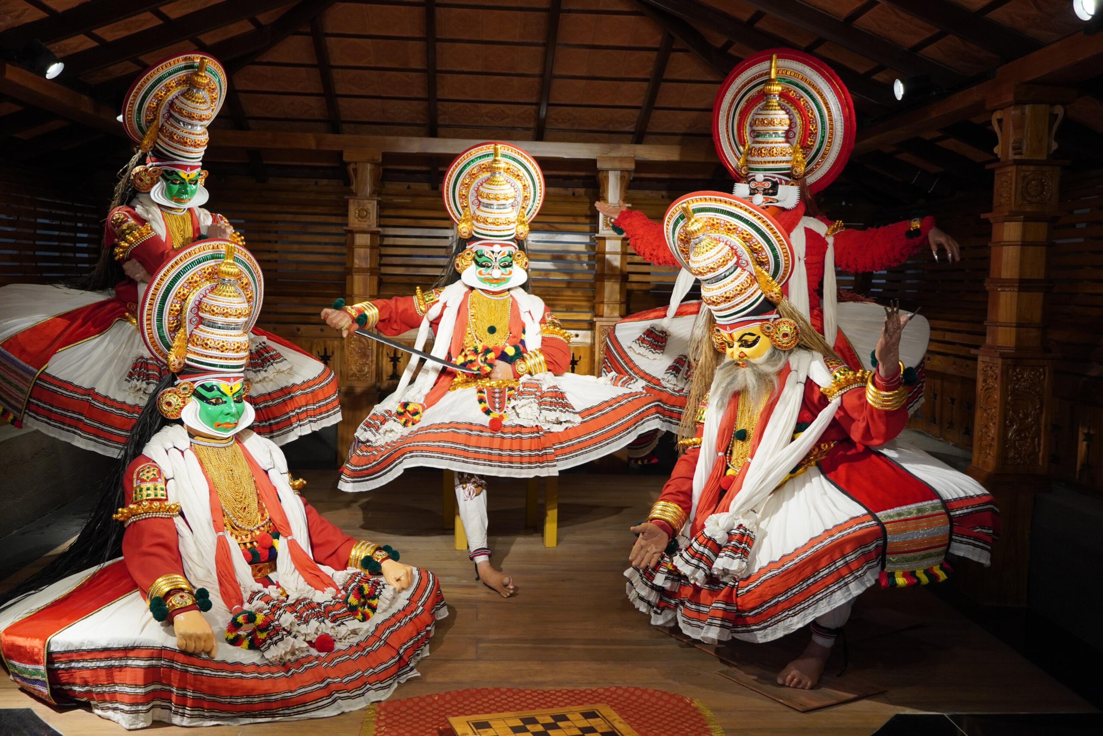 Kathakali dance in southwestern India, especially in Kerala. It lasts all night./Shutterstock