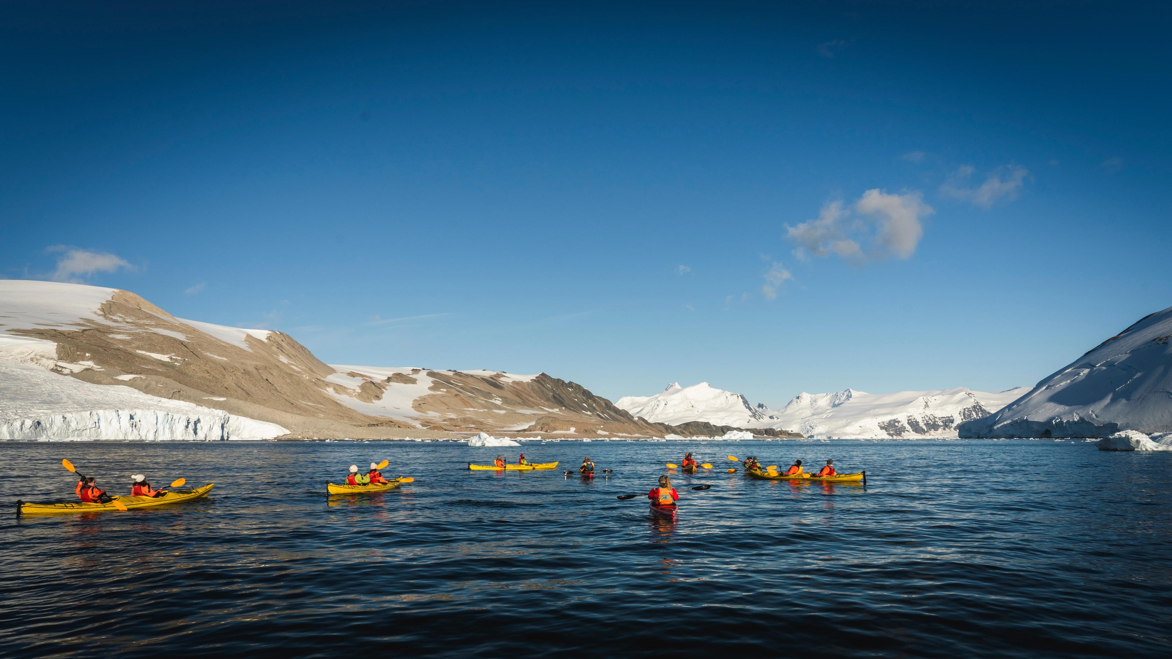Kayak in Antarctica