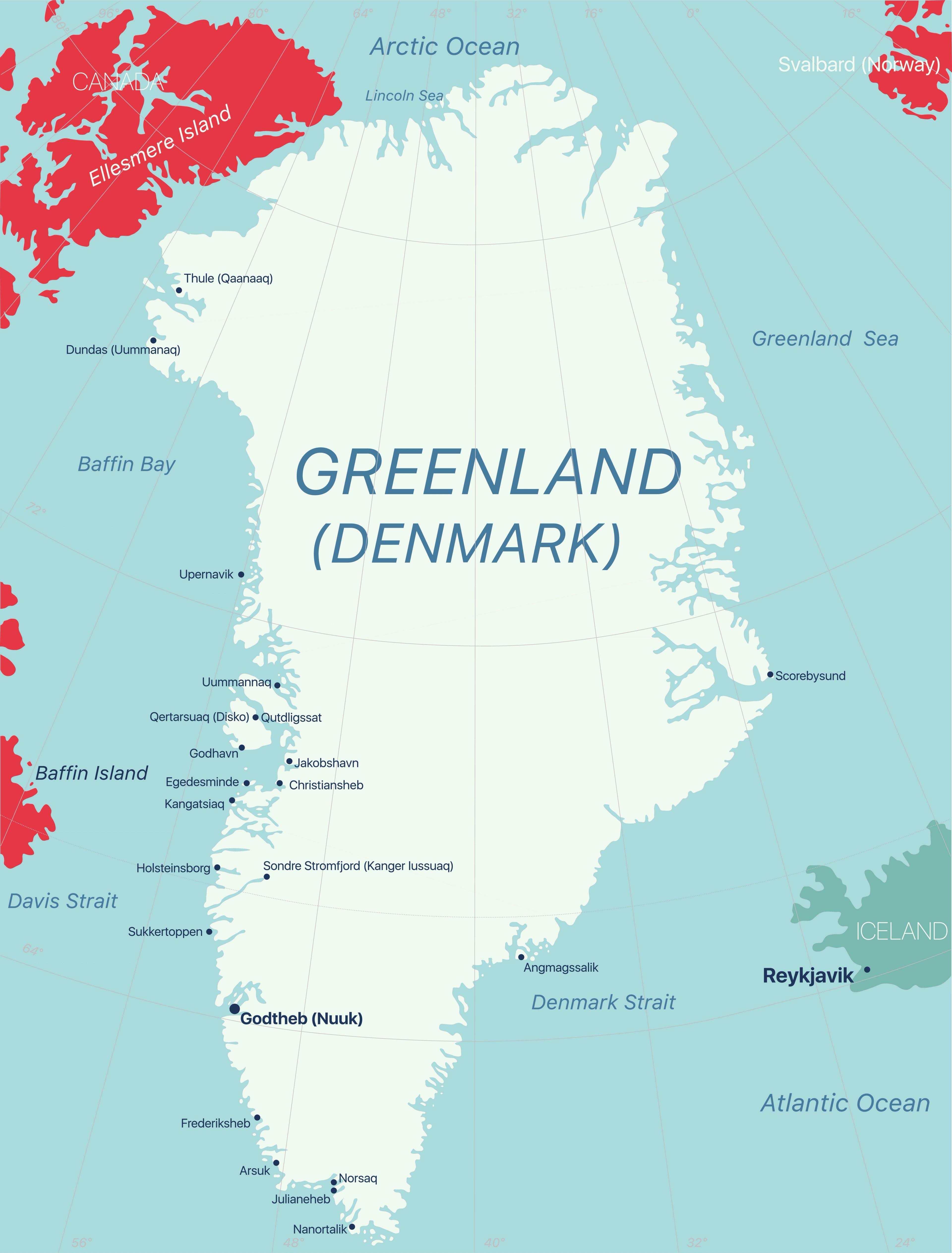 Map of Greenland/Shutterstock