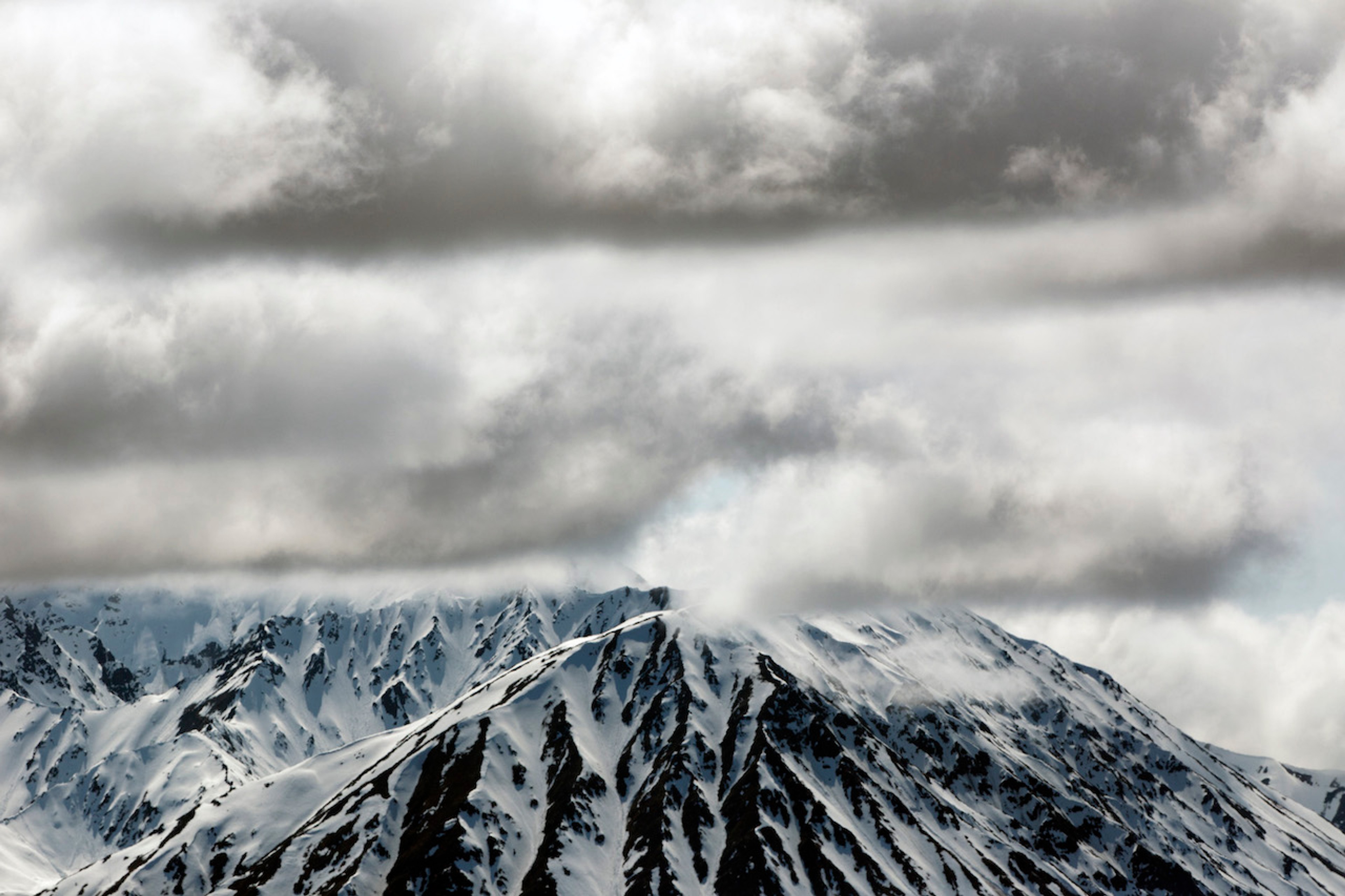 Denali's 20,310-foot-high (6,190 m) peak is often shrouded in clouds./Lucia Griggi