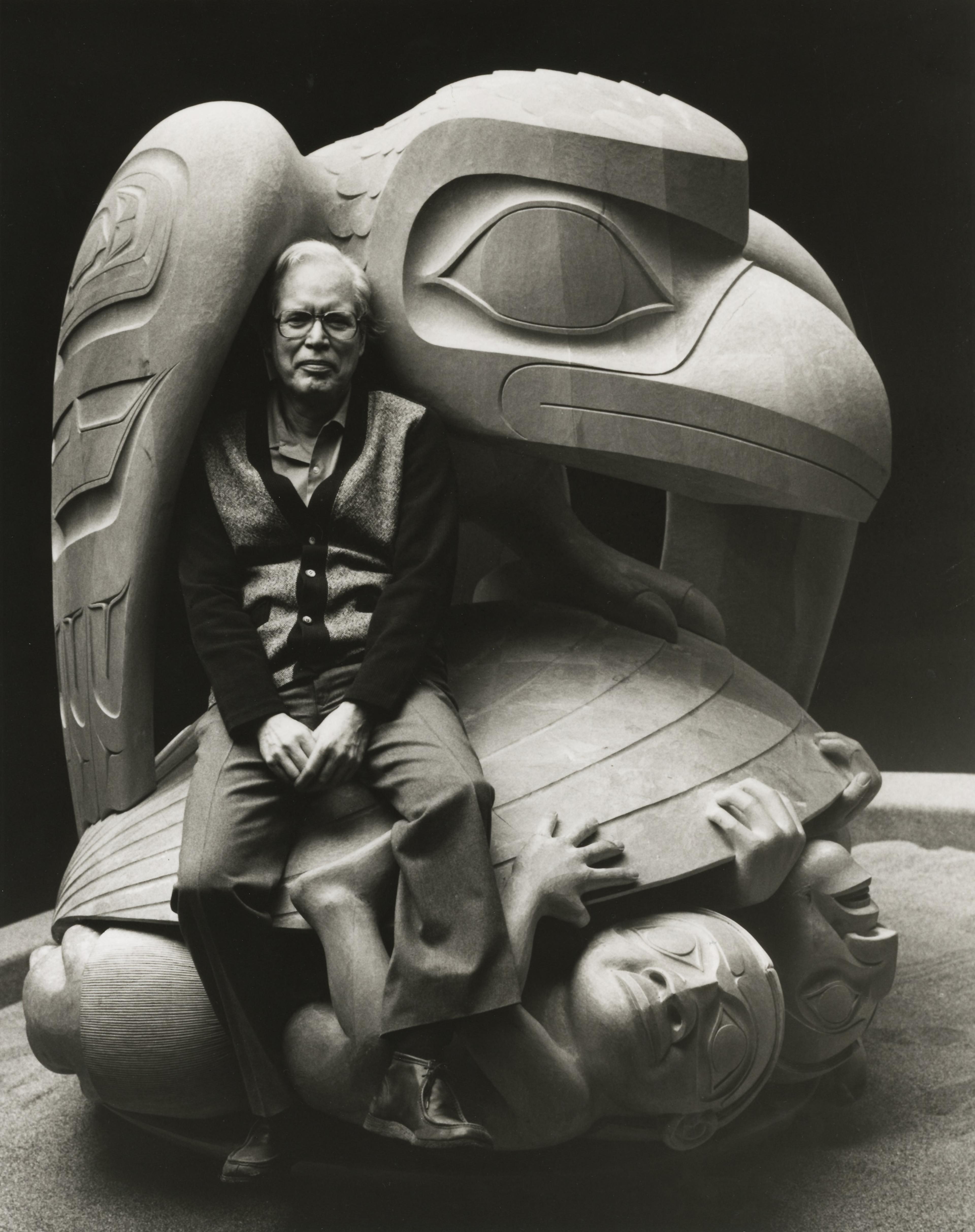 Bill Reid and The Raven/Photo by William McLennan and provided exclusively for Silversea by the Bill Reid Estate.