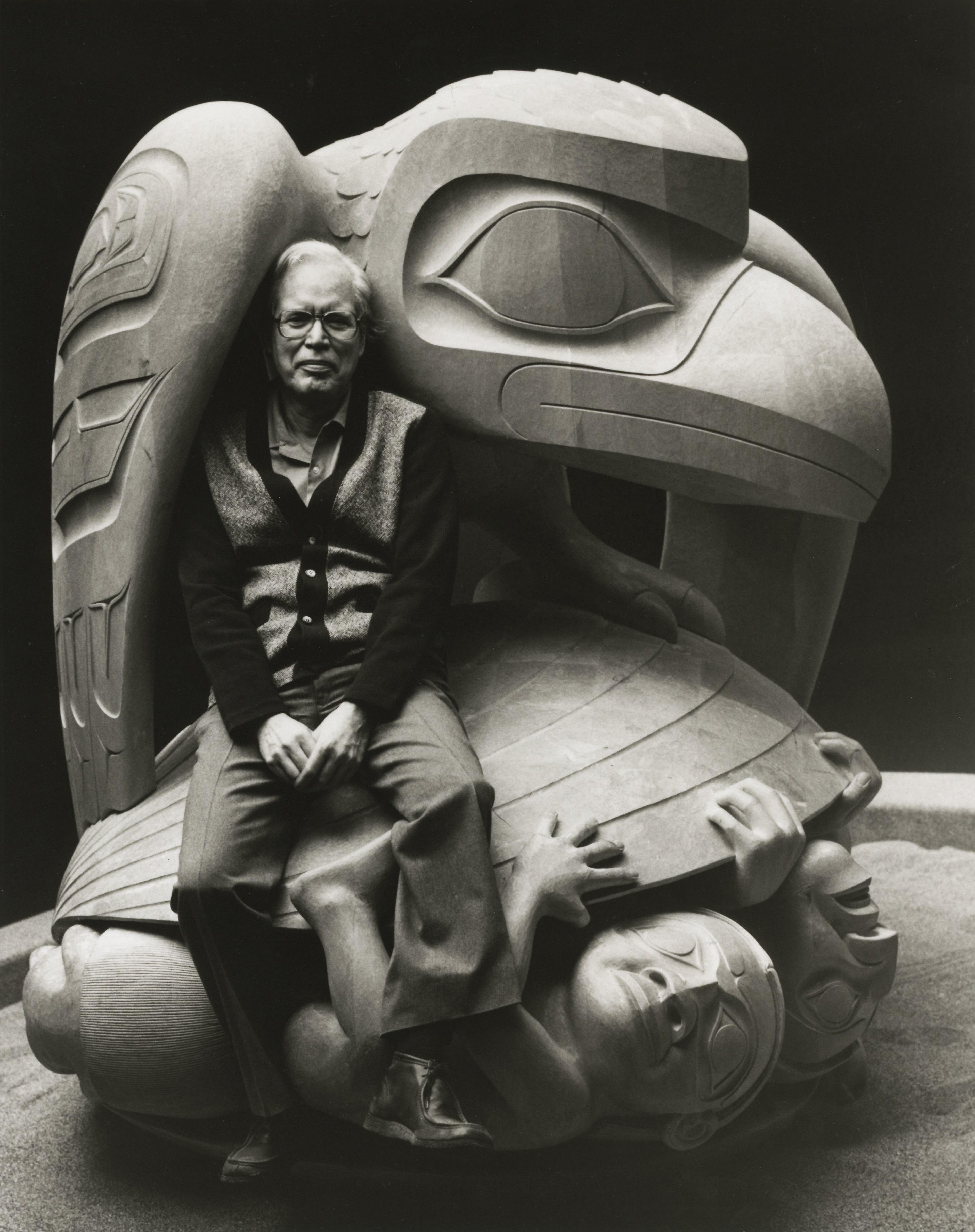 Bill Reid and The Raven/Photo by William McLennan and provided exclusively for Silversea by the Bill Reid Estate.