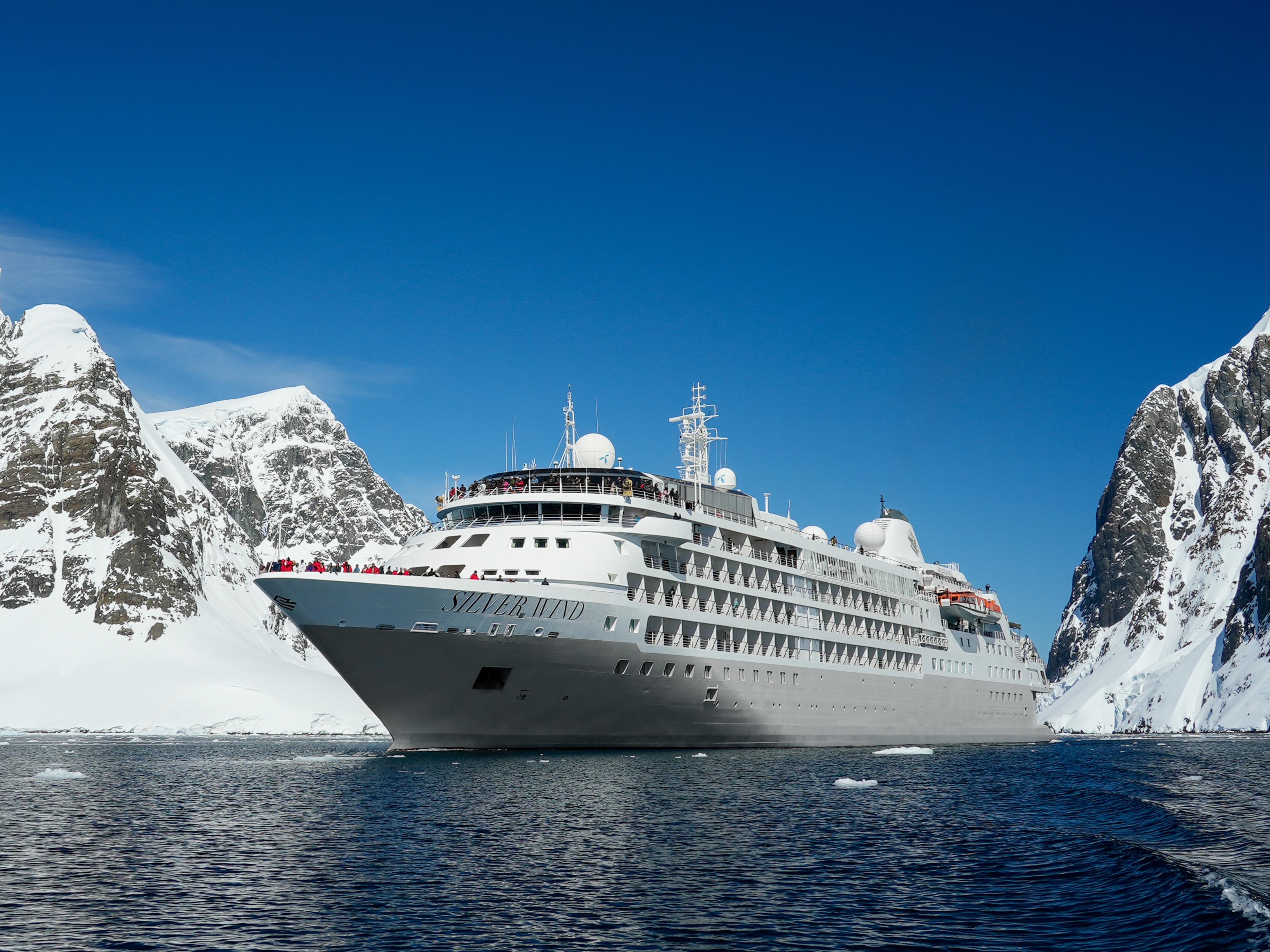 Ice-class vessel Silver Wind is able to navigate the remote polar regions of Antarctica and the Arctic.