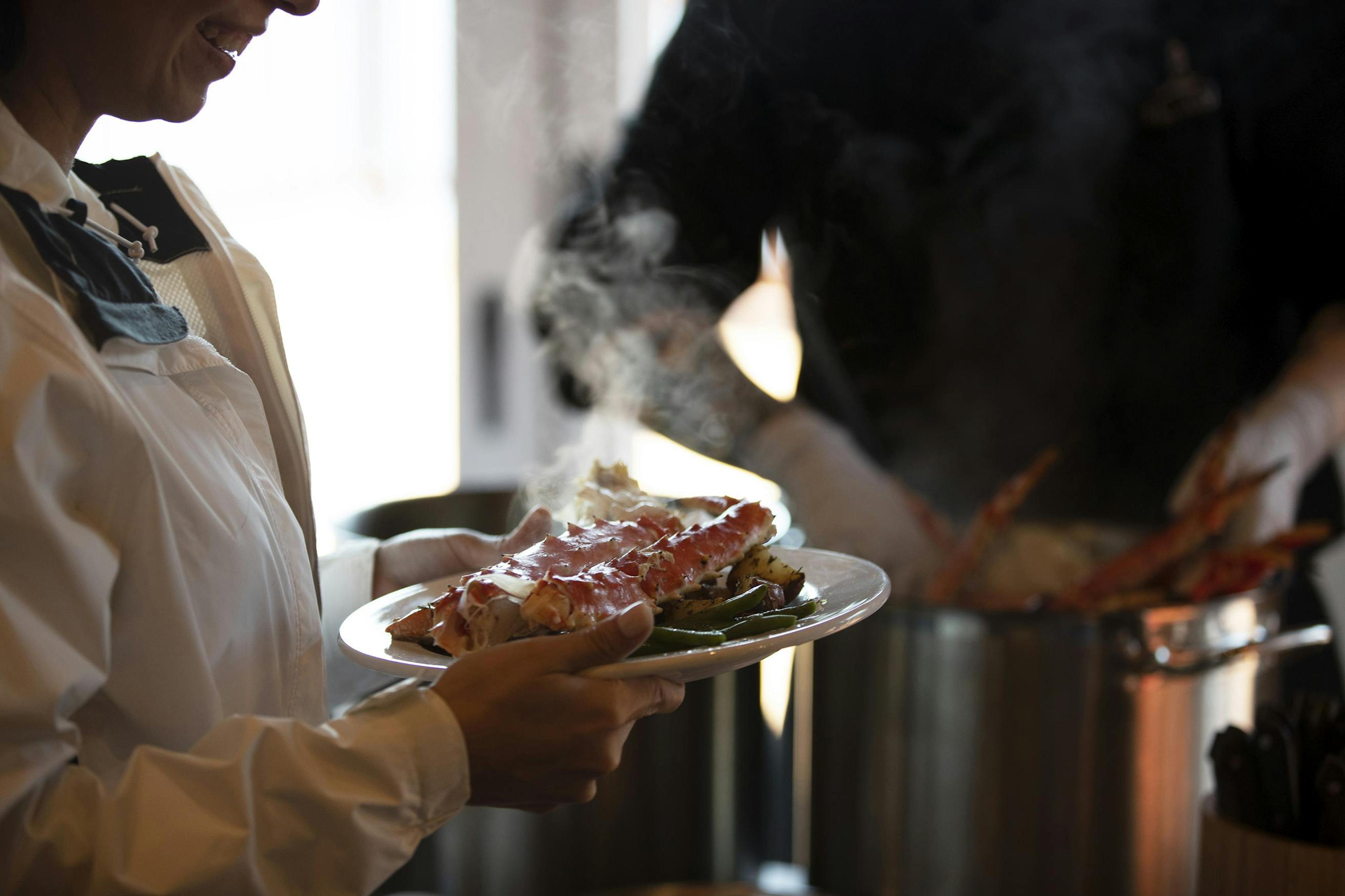 King crab legs are one of Alaska's classic dishes./Lucia Griggi