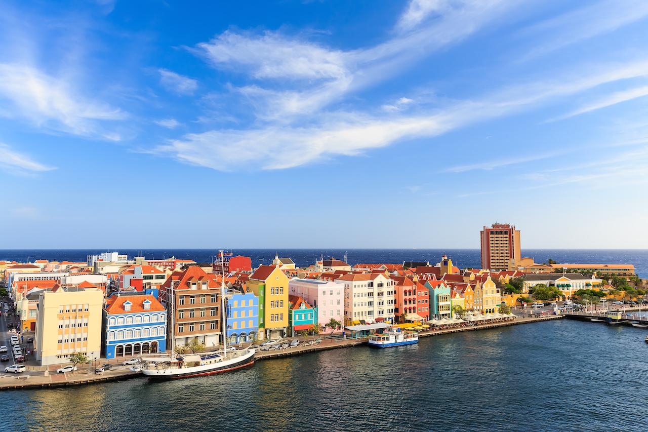 The colorful architecture of Willemstad, in Curaçao, showcases the island's Dutch heritage./Shutterstock
