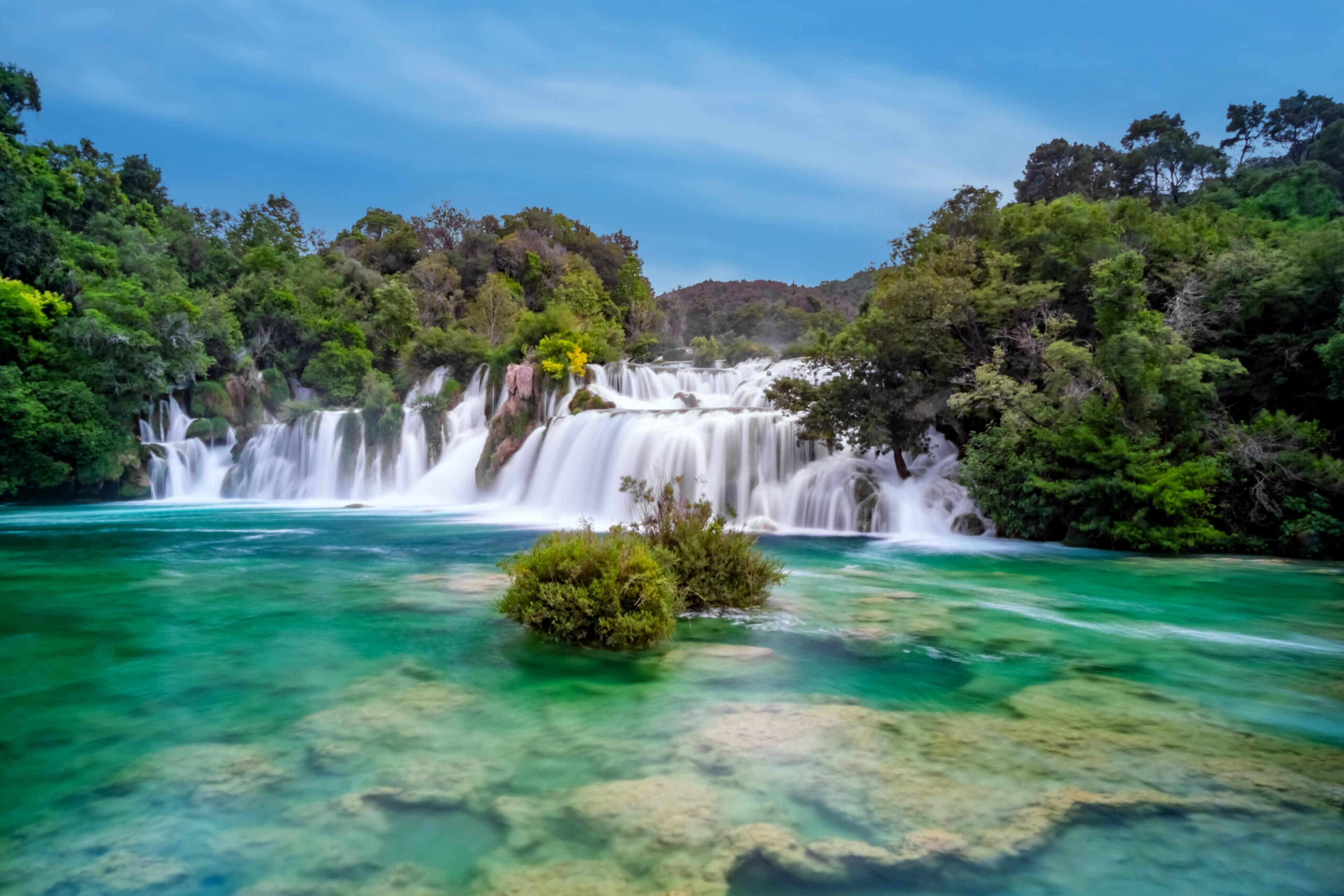 Waterfalls in Krka National Park, Croatia/Getty Images