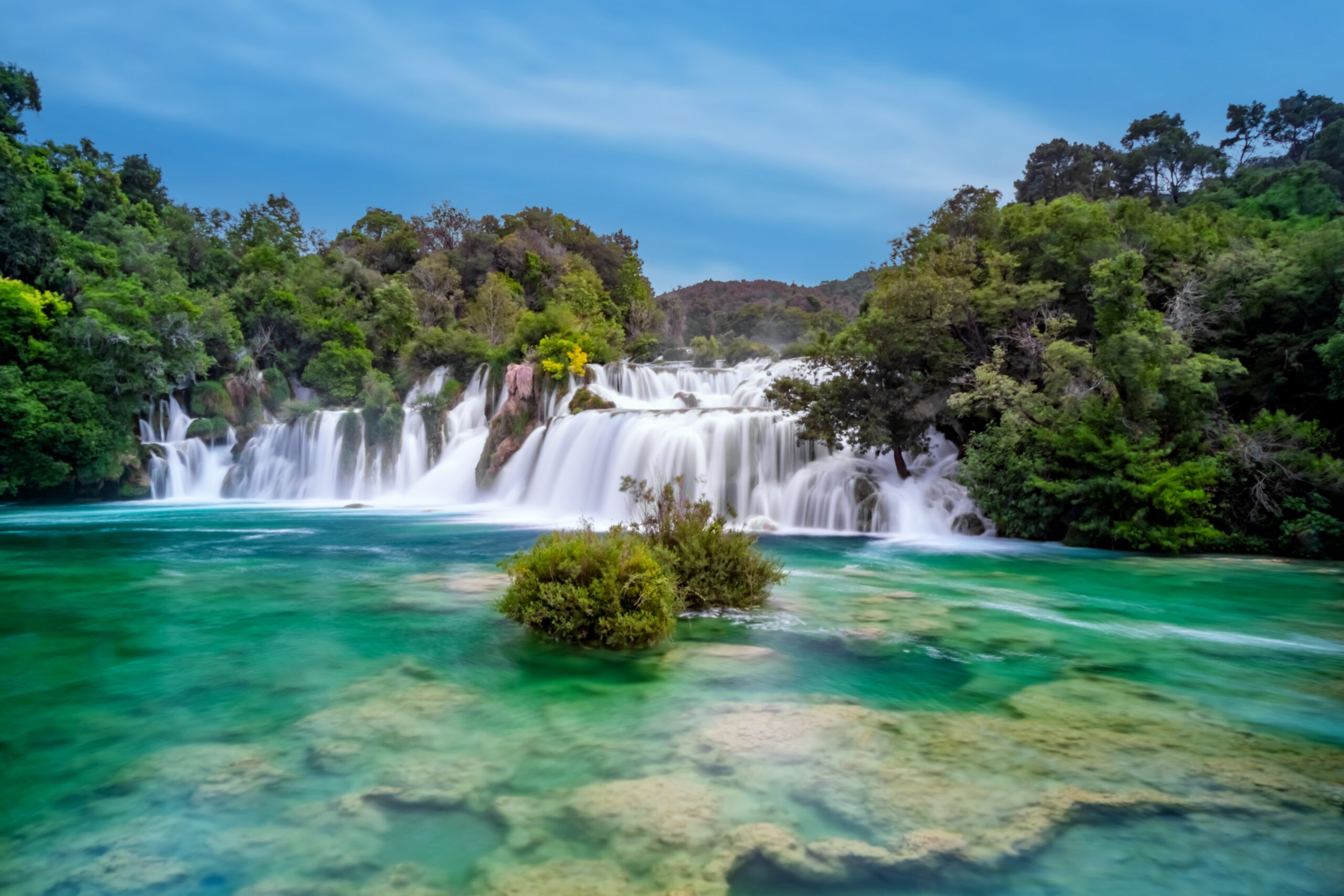 Waterfalls in Krka National Park, Croatia/Getty Images