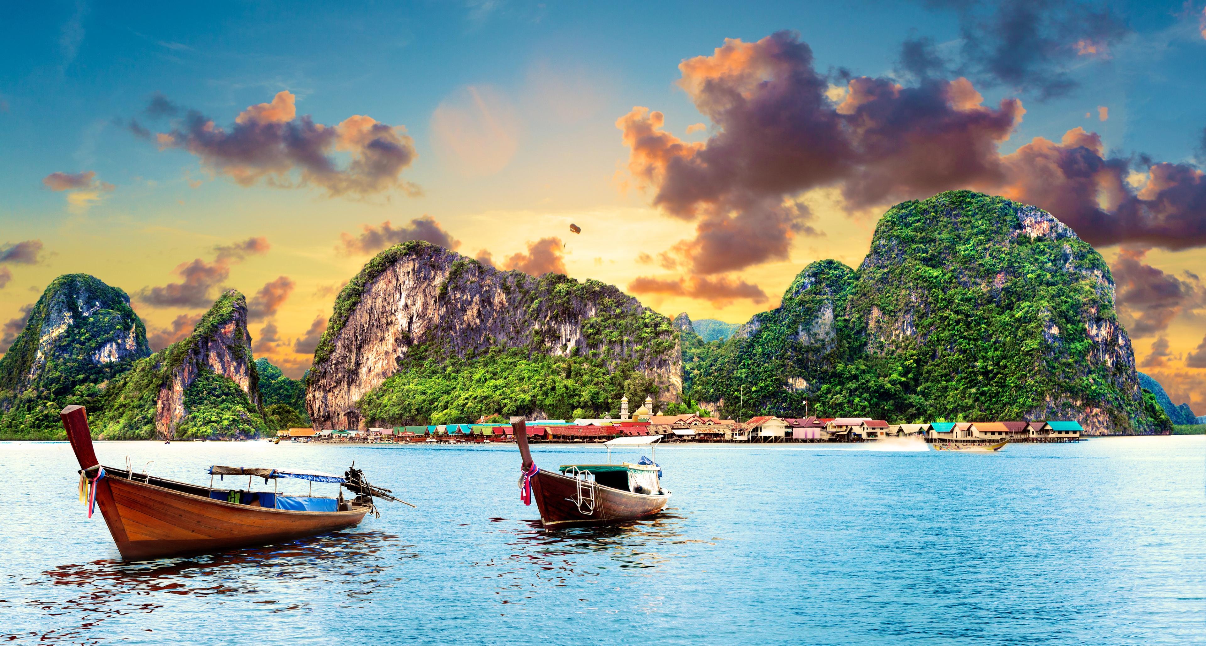 Phuket, Thailand, is a major commercial shipping center but is best known for its beaches./Shutterstock