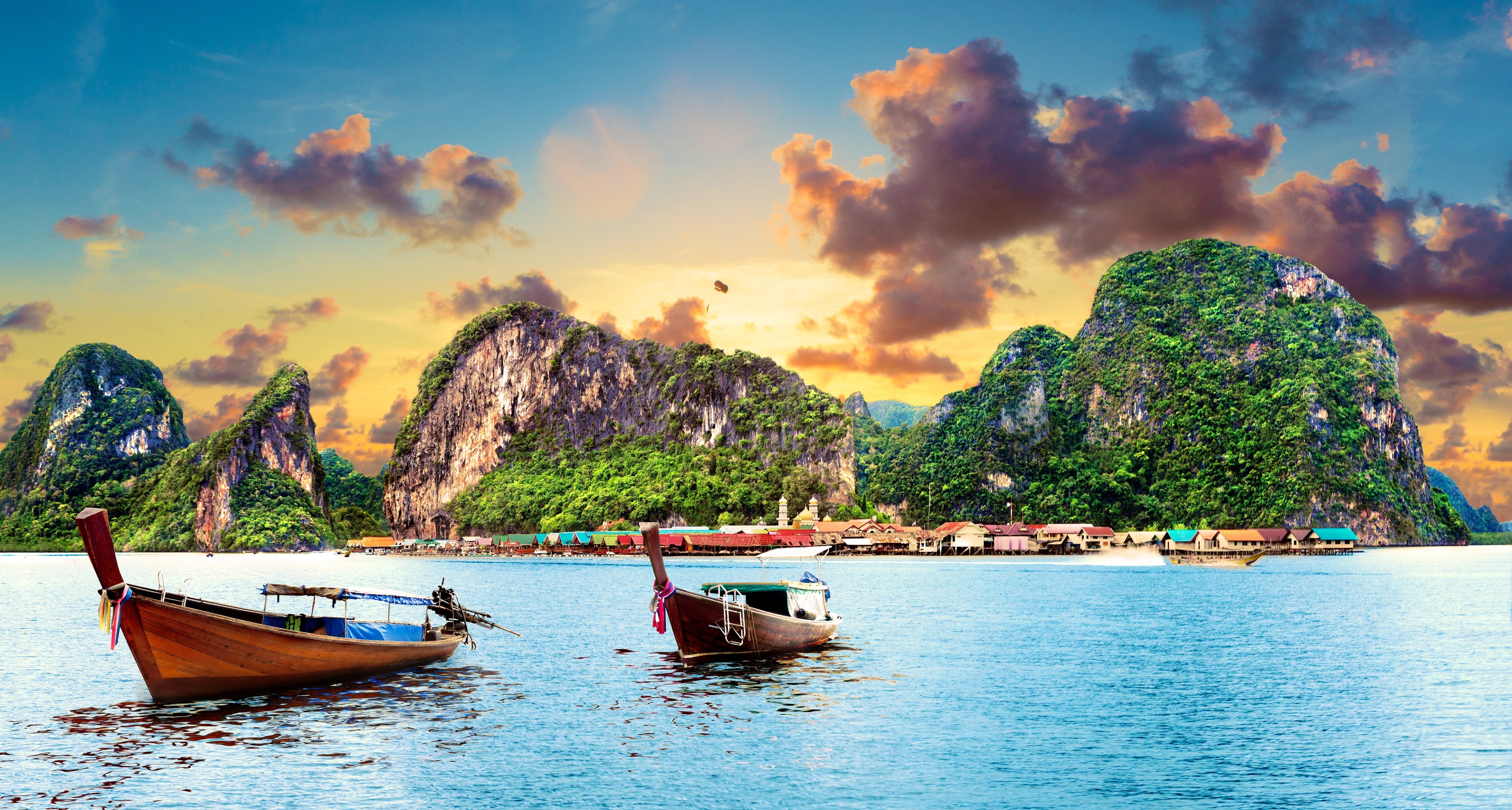 Phuket, Thailand, is a major commercial shipping center but is best known for its beaches./Shutterstock