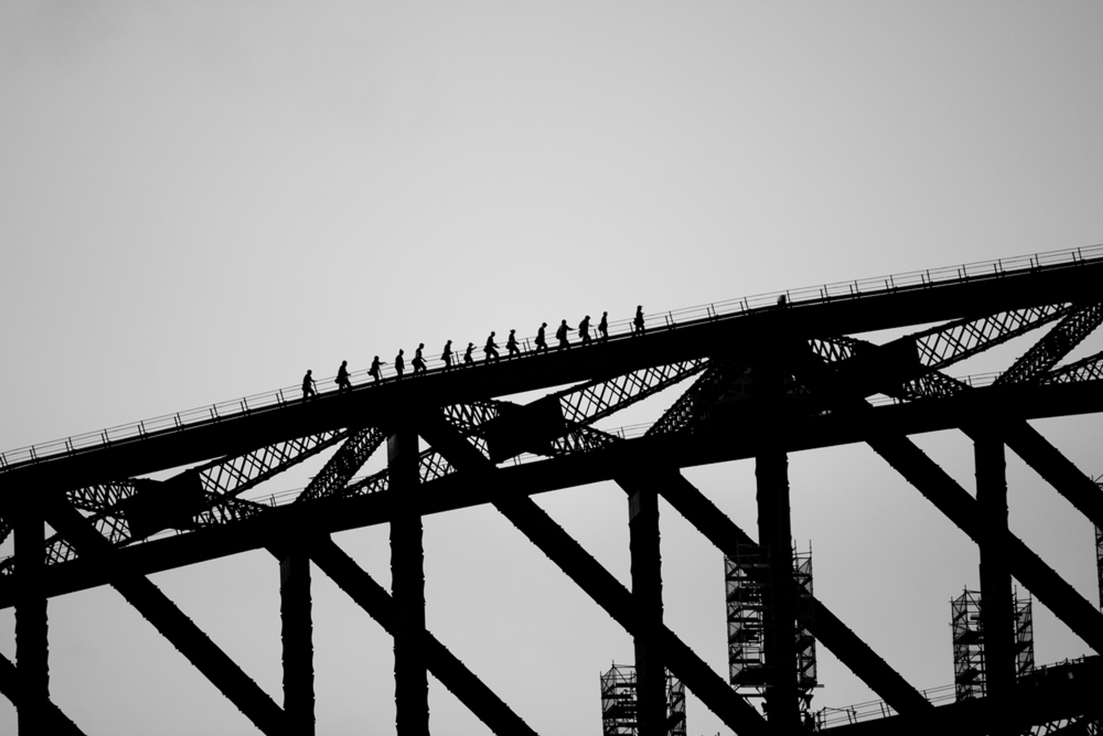 Climbing the Sydney Harbour Bridge is not for the fainthearted./Shutterstock