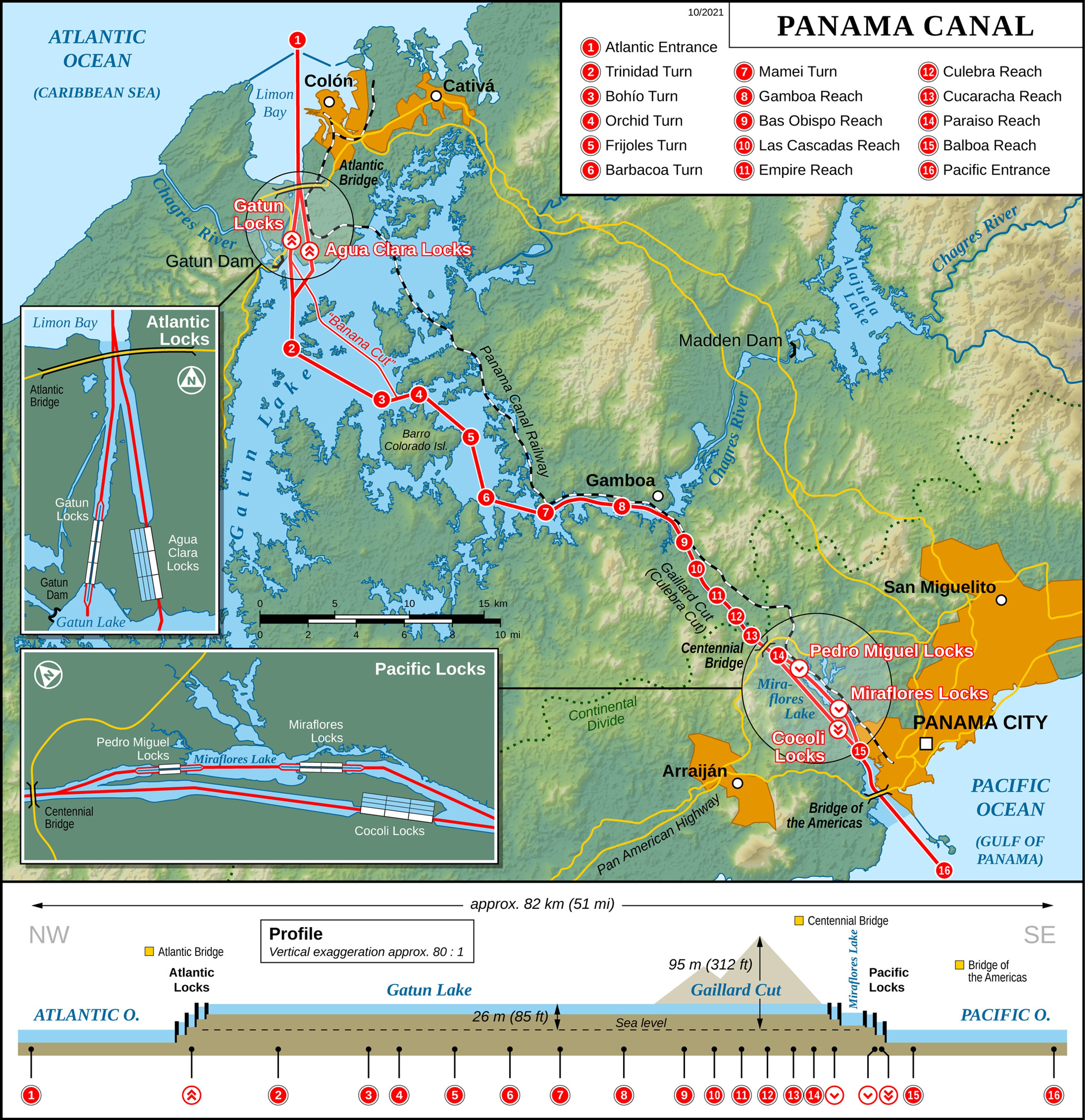 Showing the 2016 work on the Panama Canal./Wikimedia Commons