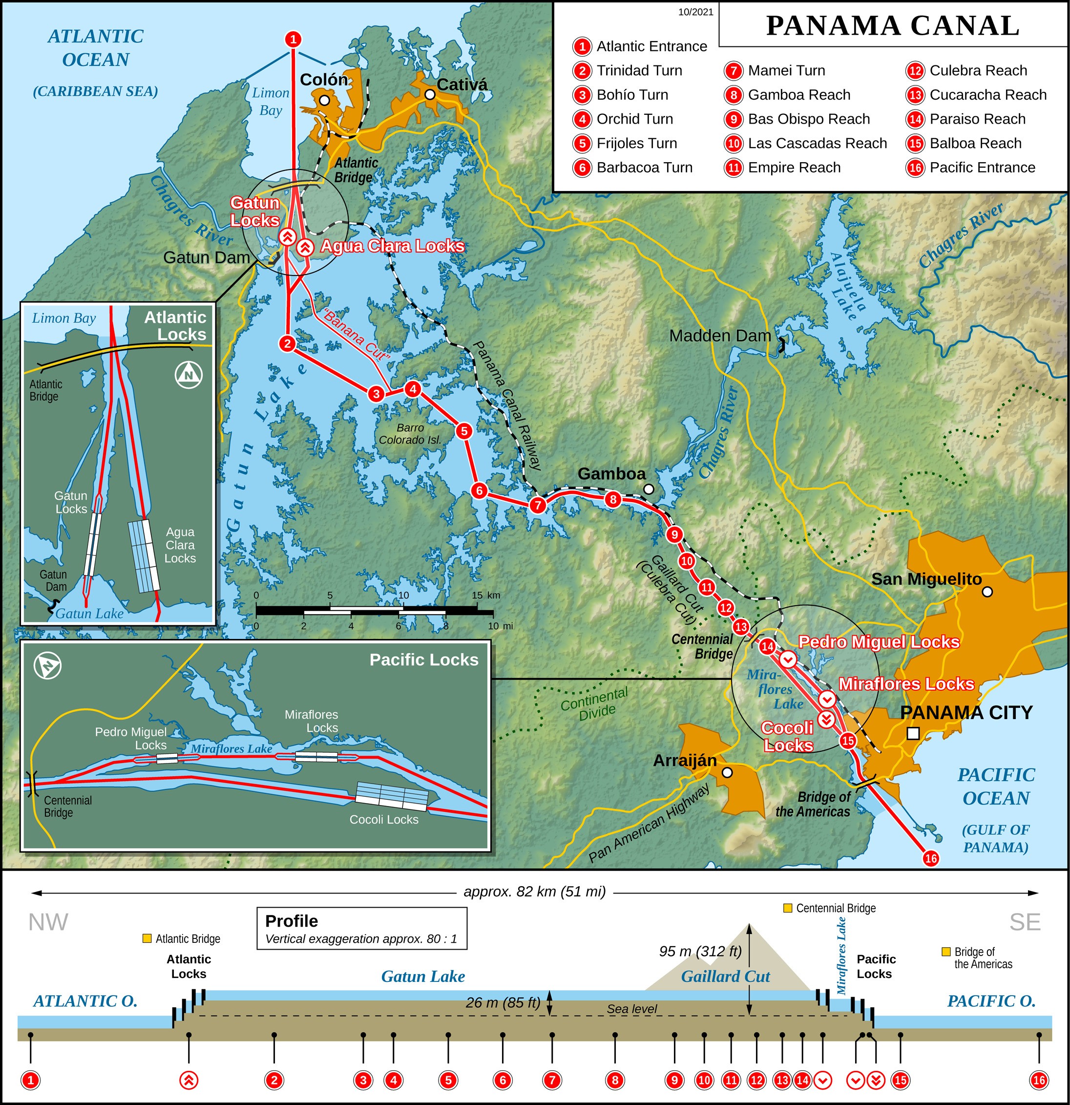 Showing the 2016 work on the Panama Canal./Wikimedia Commons