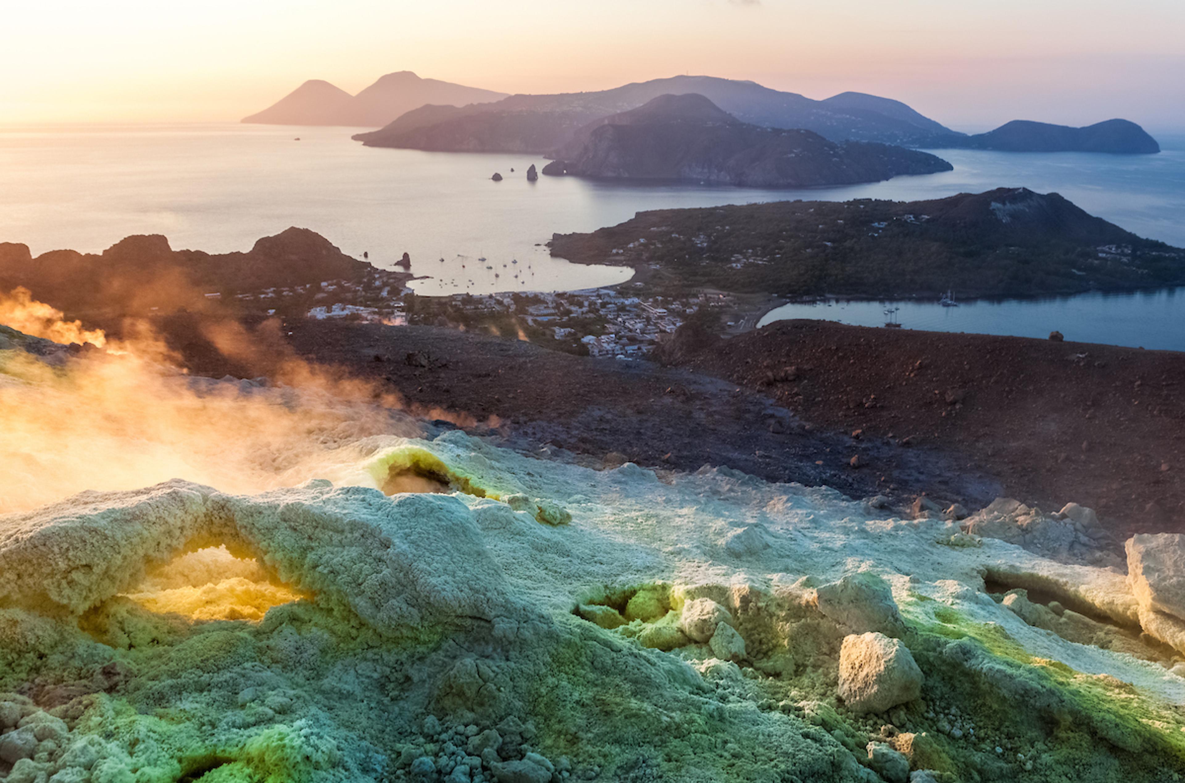 The appropriately named Vulcano, one of Sicily's Aeolian Islands, is home to Gran Cratere/Shutterstock