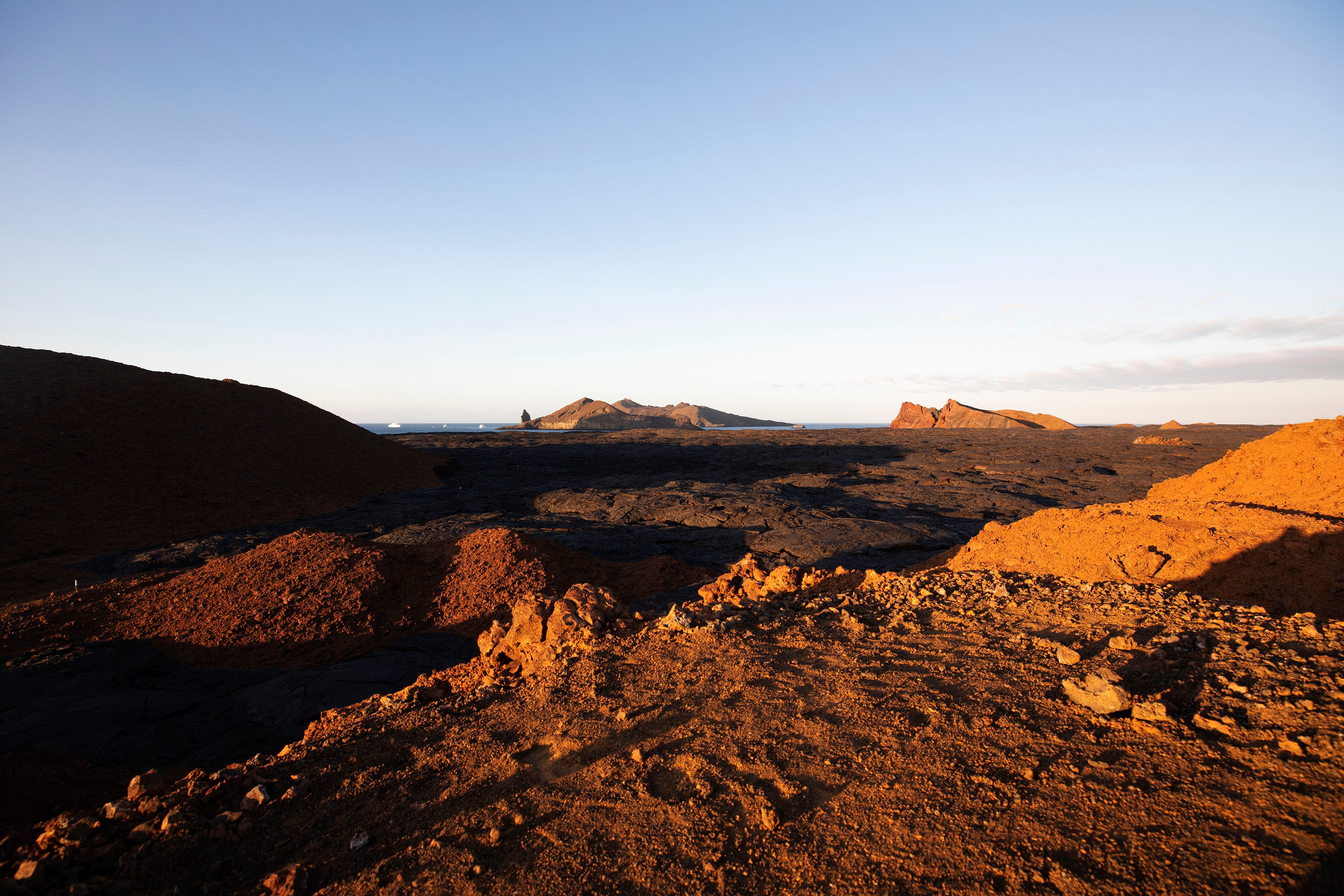 The barren, other-worldly landscapes of Sullivan Bay are evidence of Santiago Island's volcanic origin./Lucia Griggi