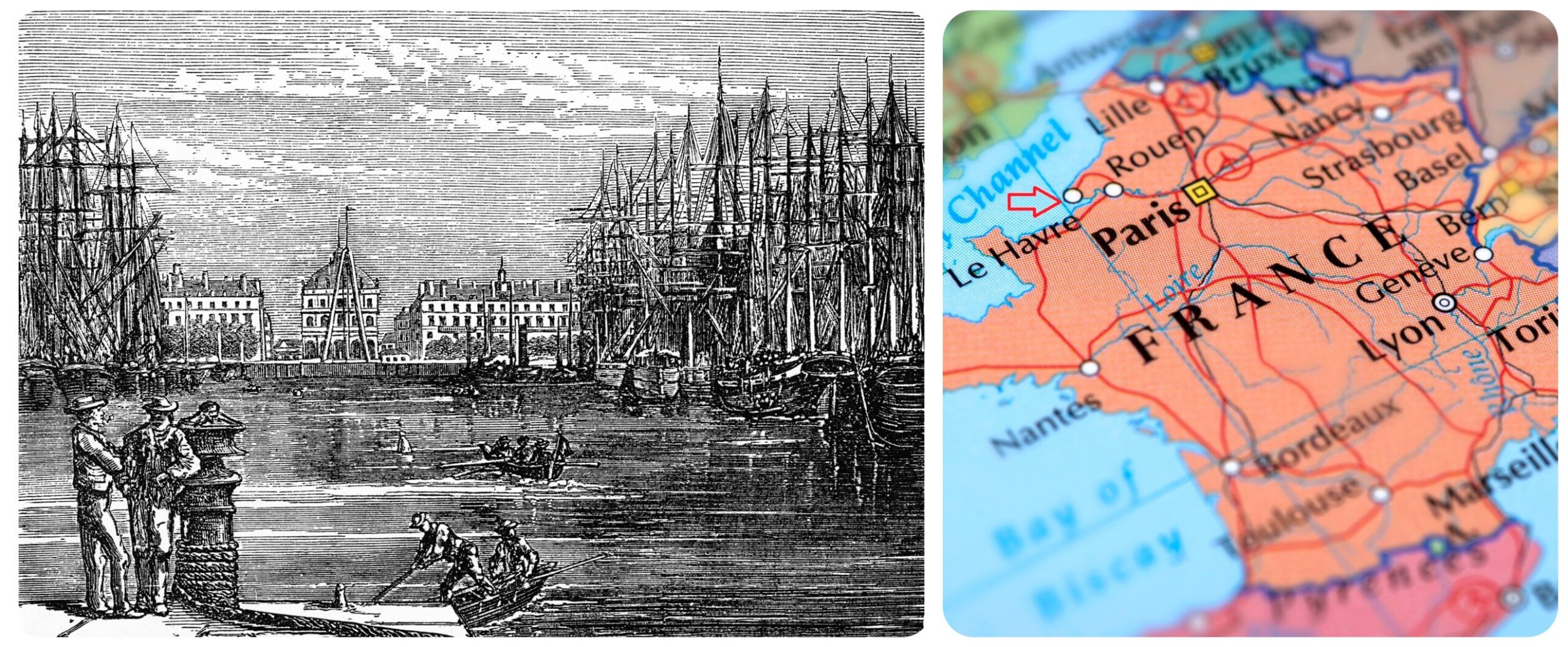 An old engraving of Le Havre, France/Getty Images