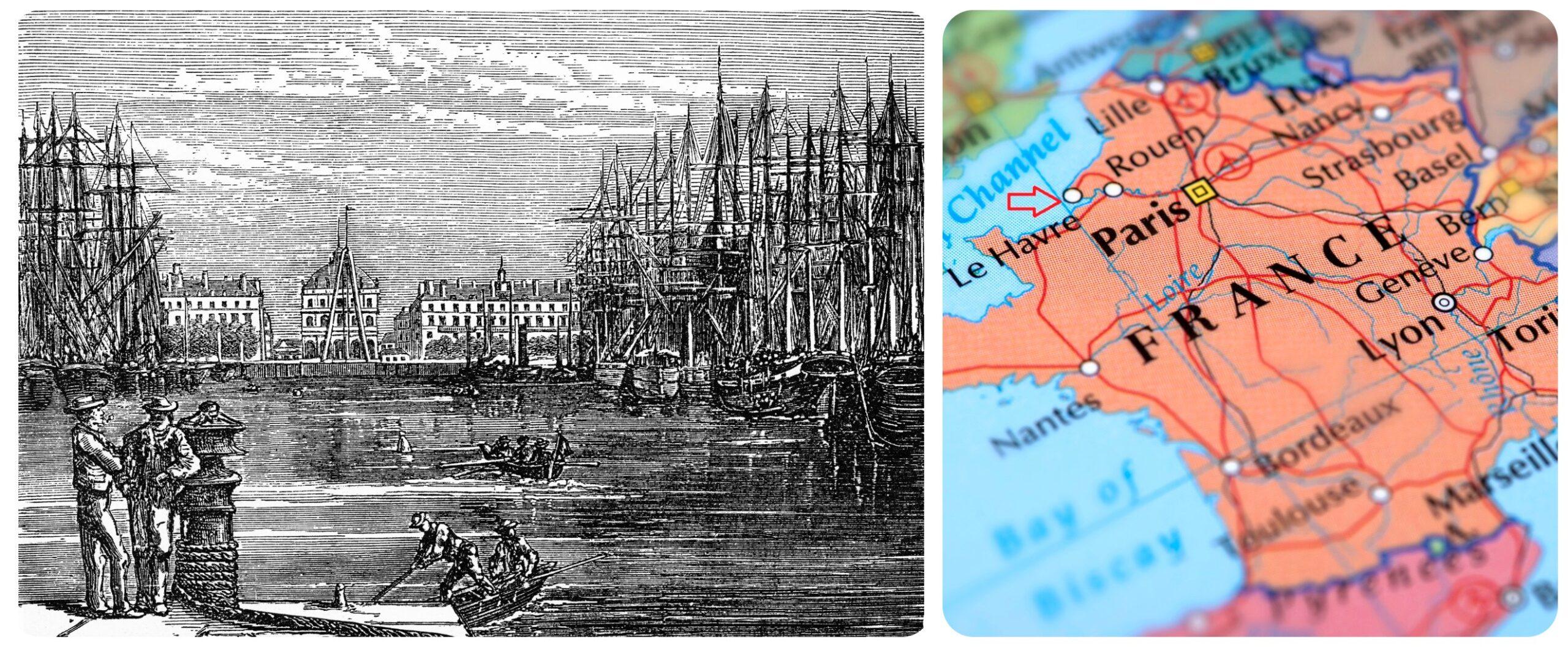 An old engraving of Le Havre, France/Getty Images