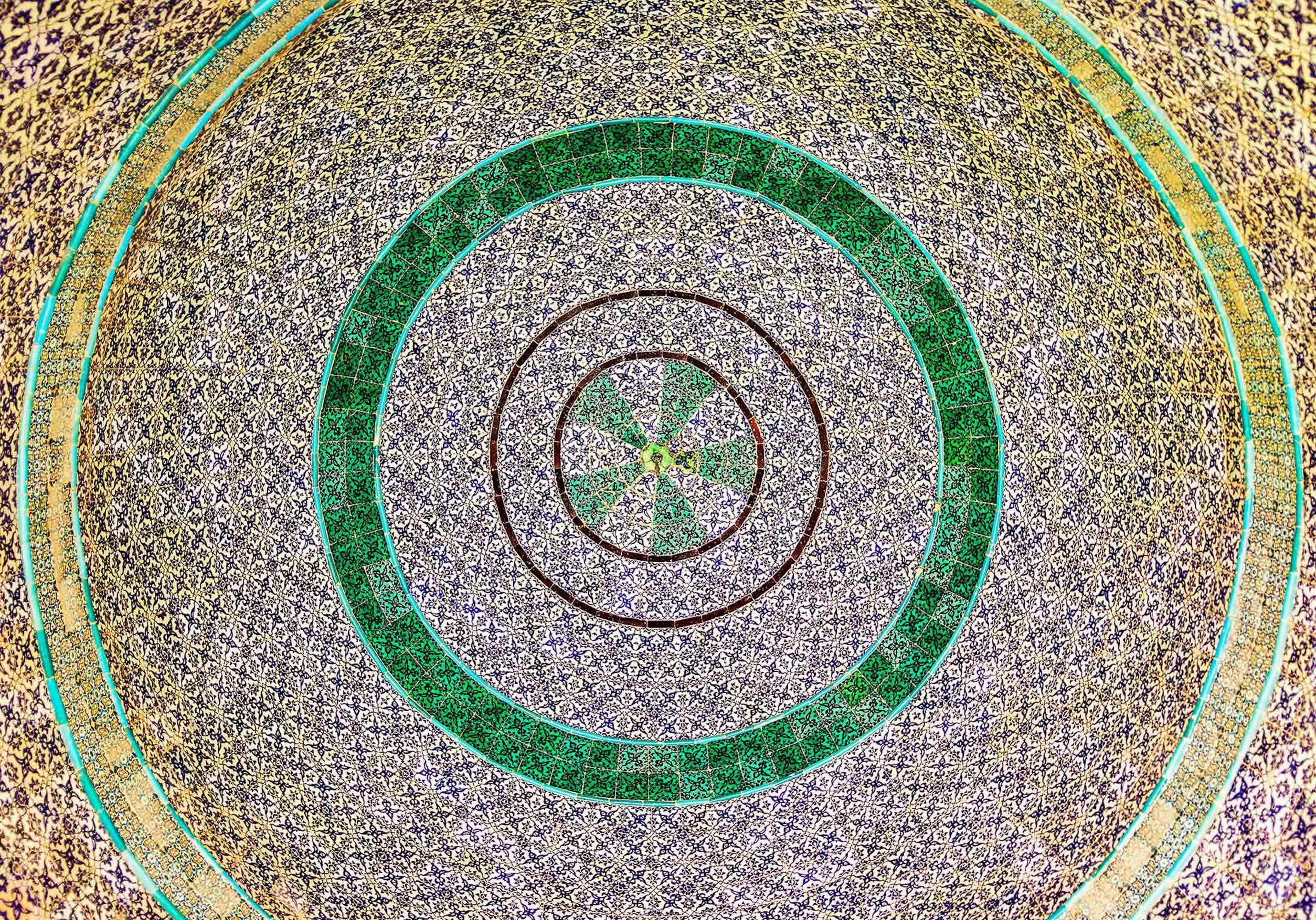 Ceramic tile interior, Dome of the Chain/Andrew Shiva