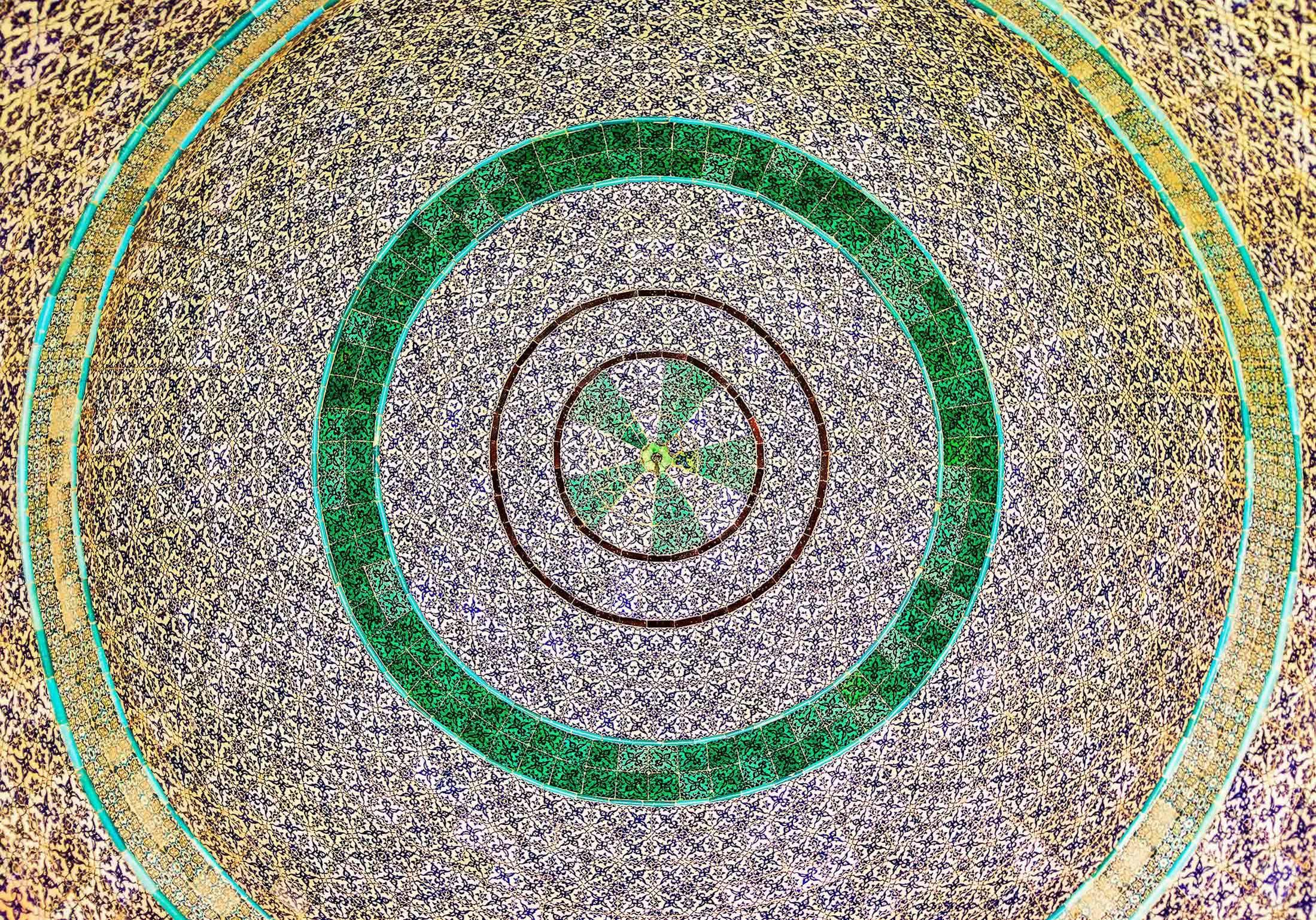 Ceramic tile interior, Dome of the Chain/Andrew Shiva