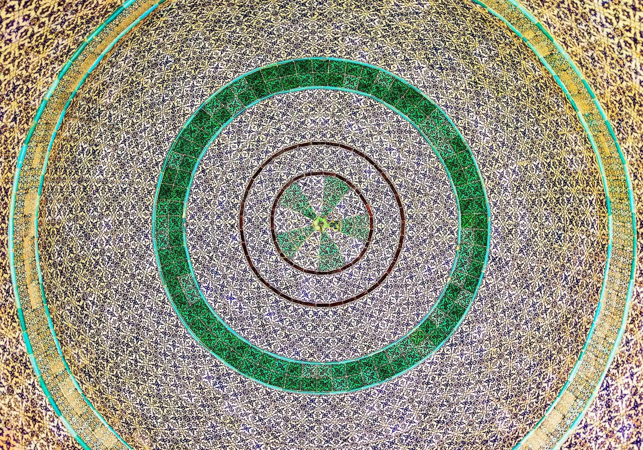 Ceramic tile interior, Dome of the Chain/Andrew Shiva