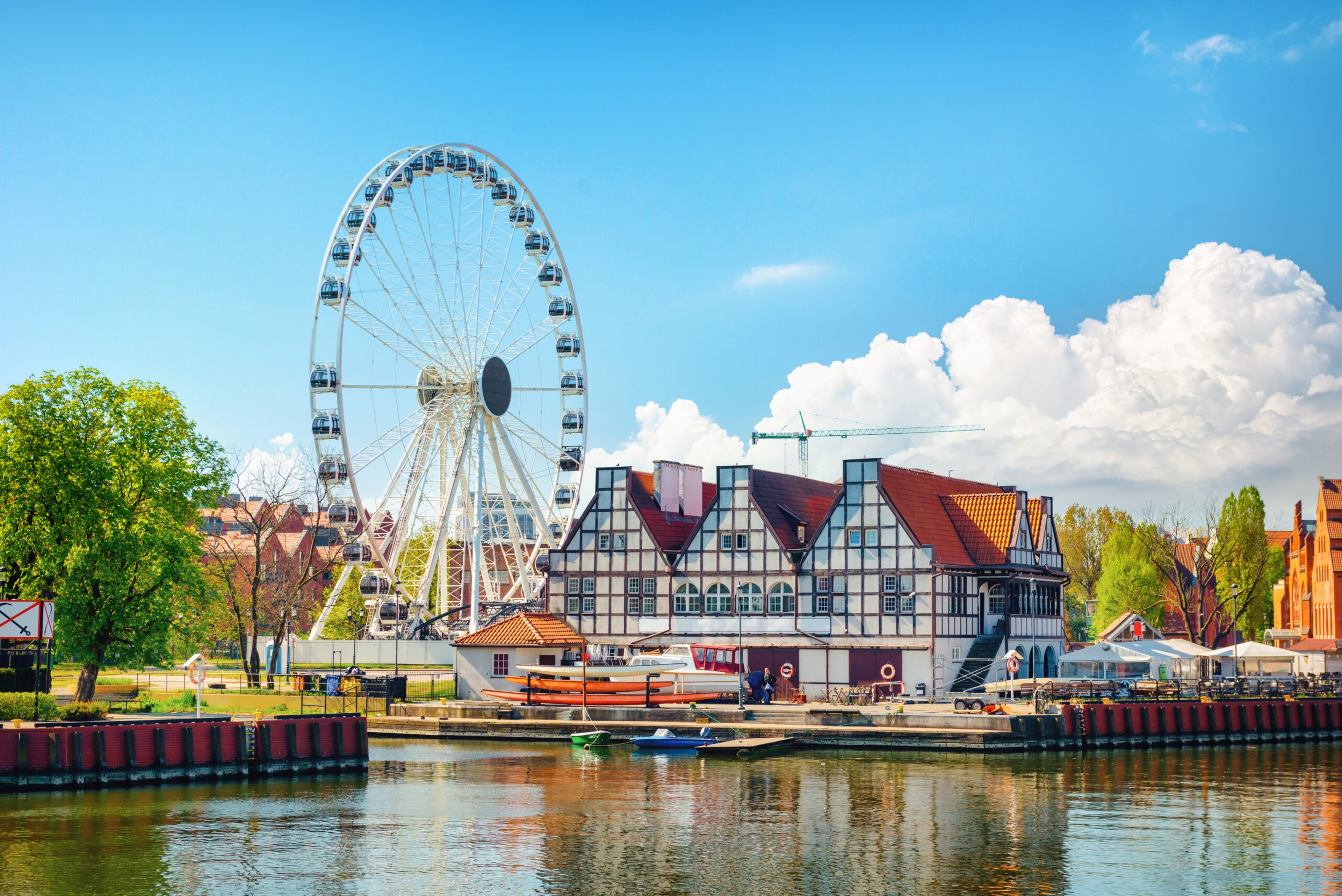 Ferris wheel in the city of Gdansk Poland/Getty Images