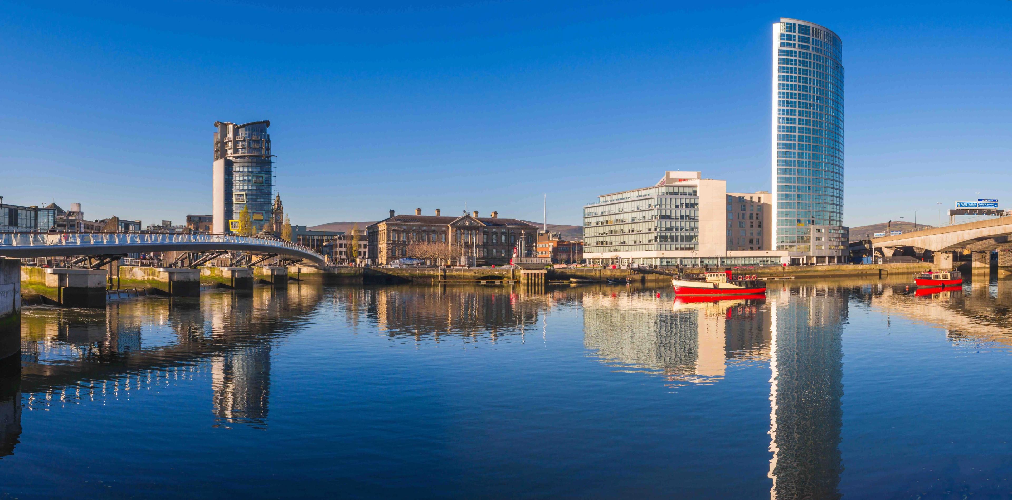 Belfast, in Northern Ireland, is a great contrast of old and new