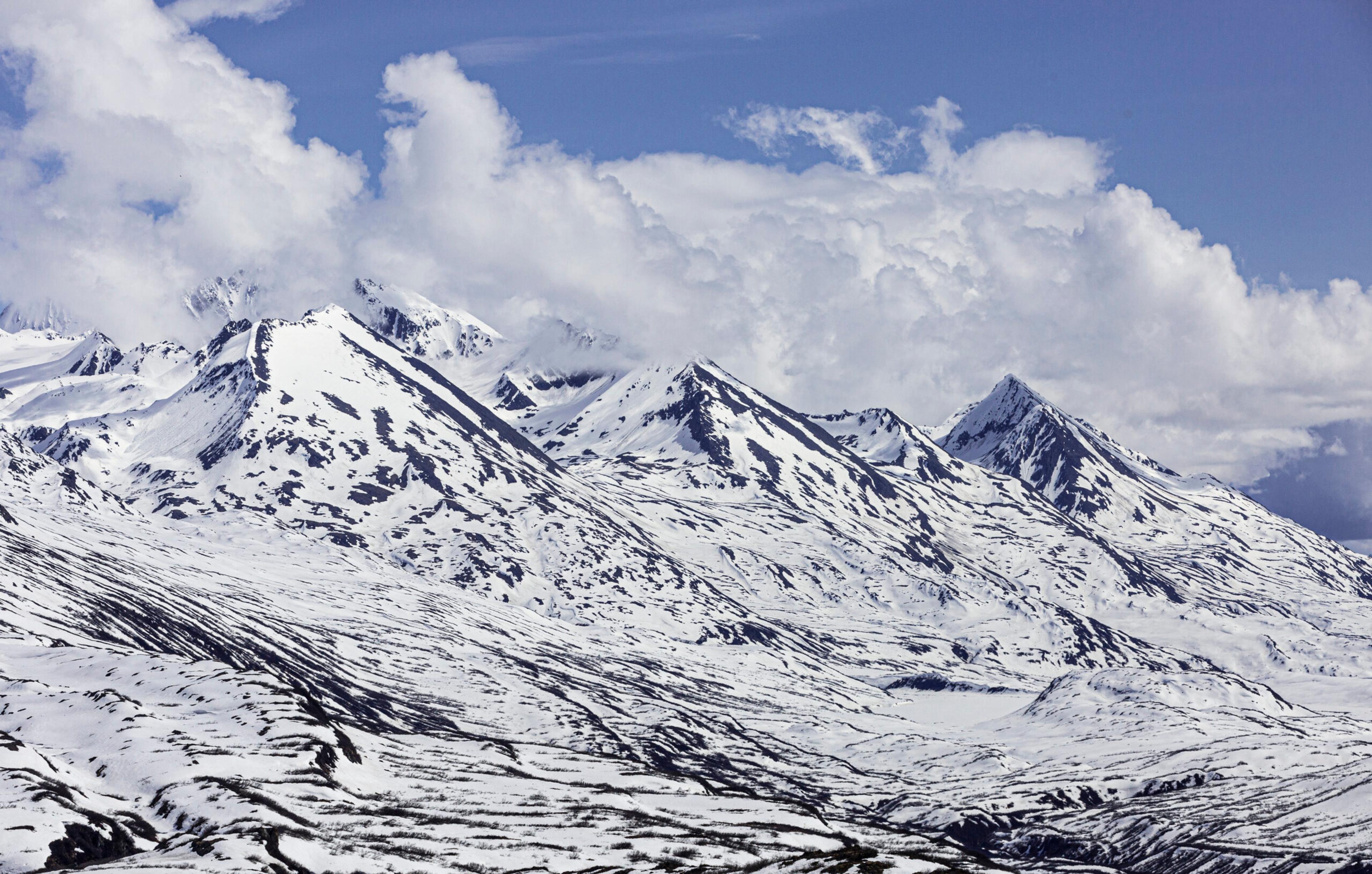 Thompson Pass, not far from Valdez, Alaska, gets about 42 feet of snow each winter.
