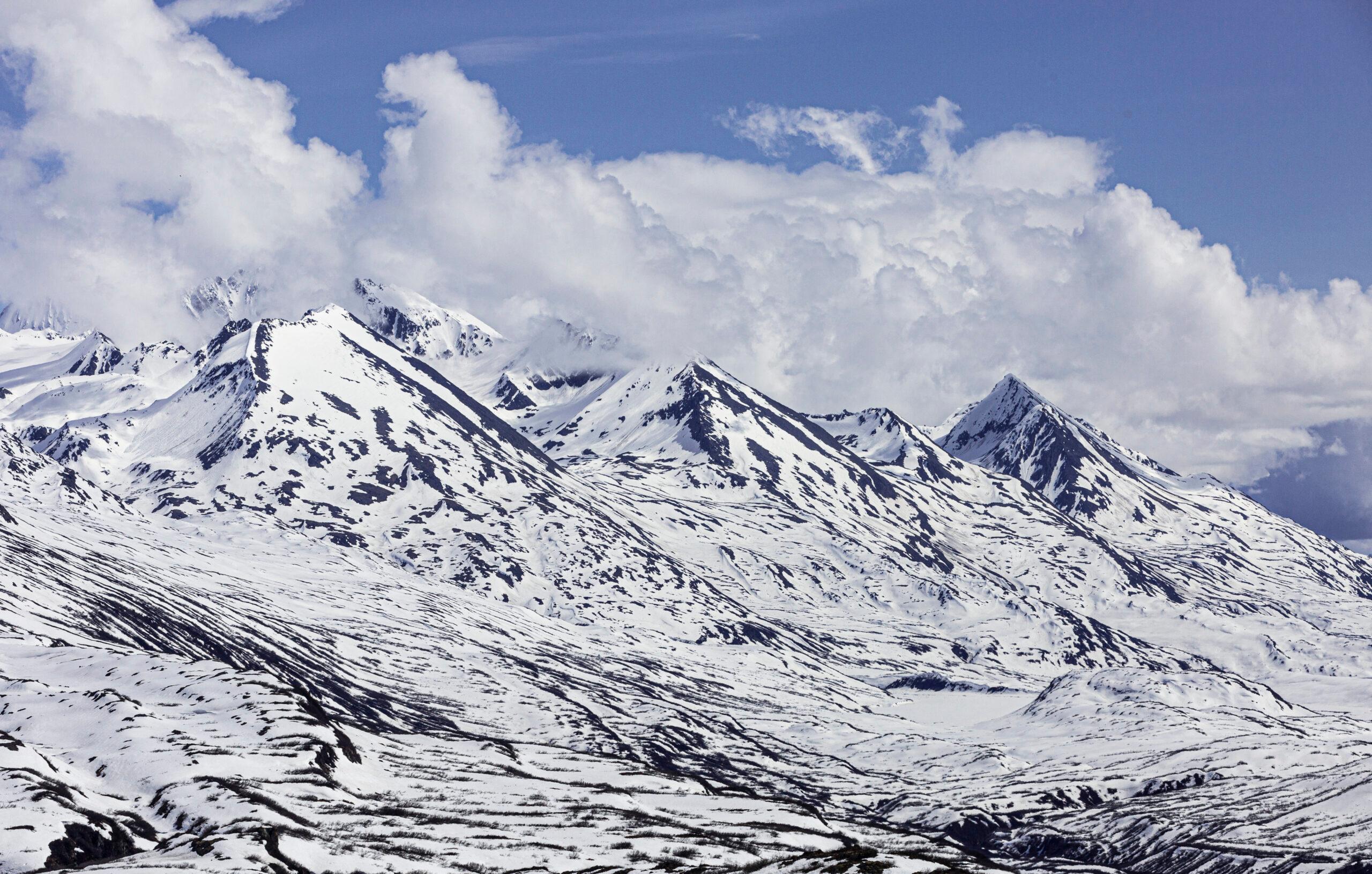 Thompson Pass, not far from Valdez, Alaska, gets about 42 feet of snow each winter.