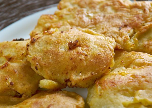 Codfish bacalaitos, a staple of Puerto Rican cuisine./Shutterstock