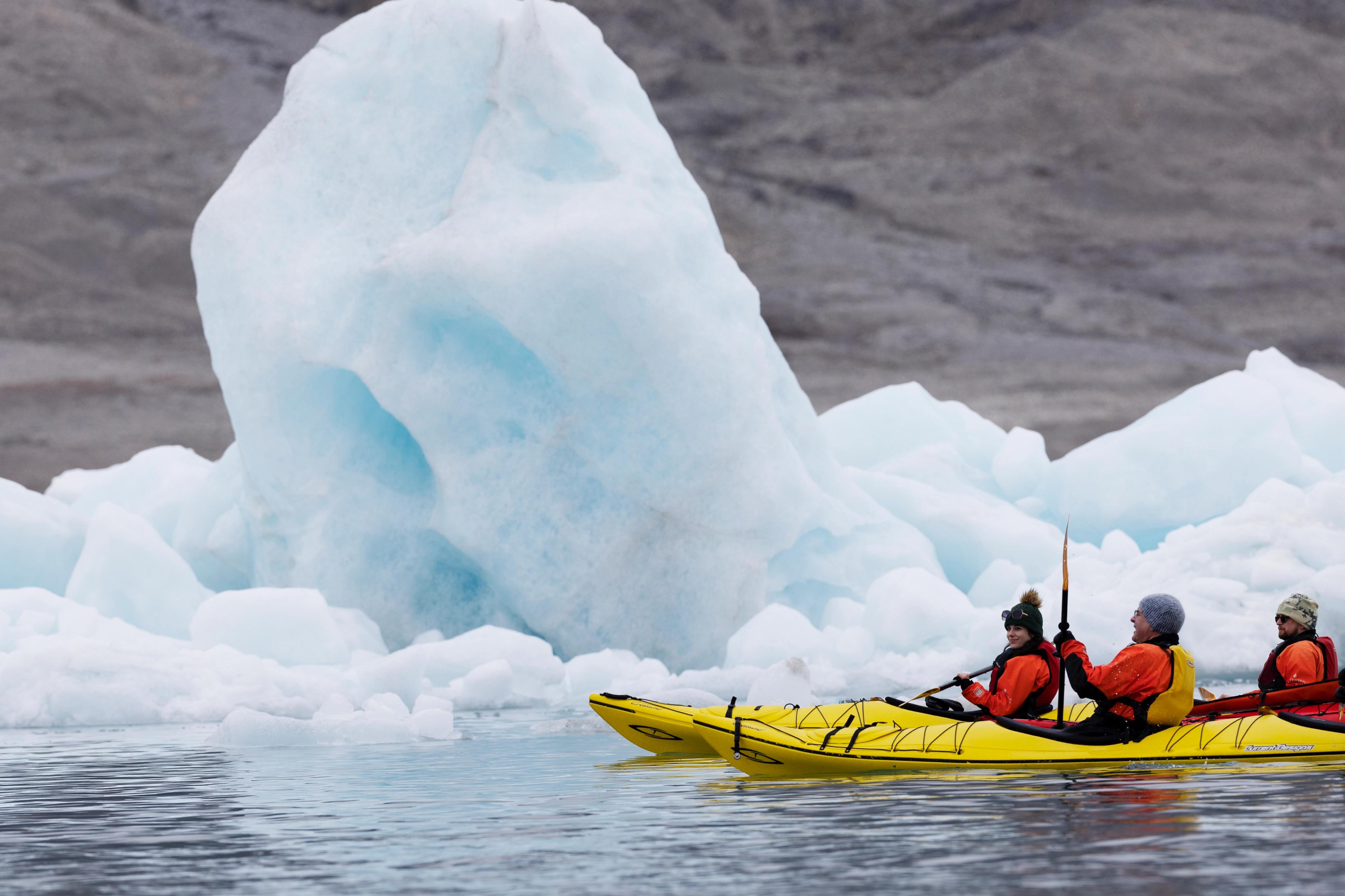 Writer David Swanson still enjoys the memory of kayaking in the Arctic./Lucia Griggi for Silversea