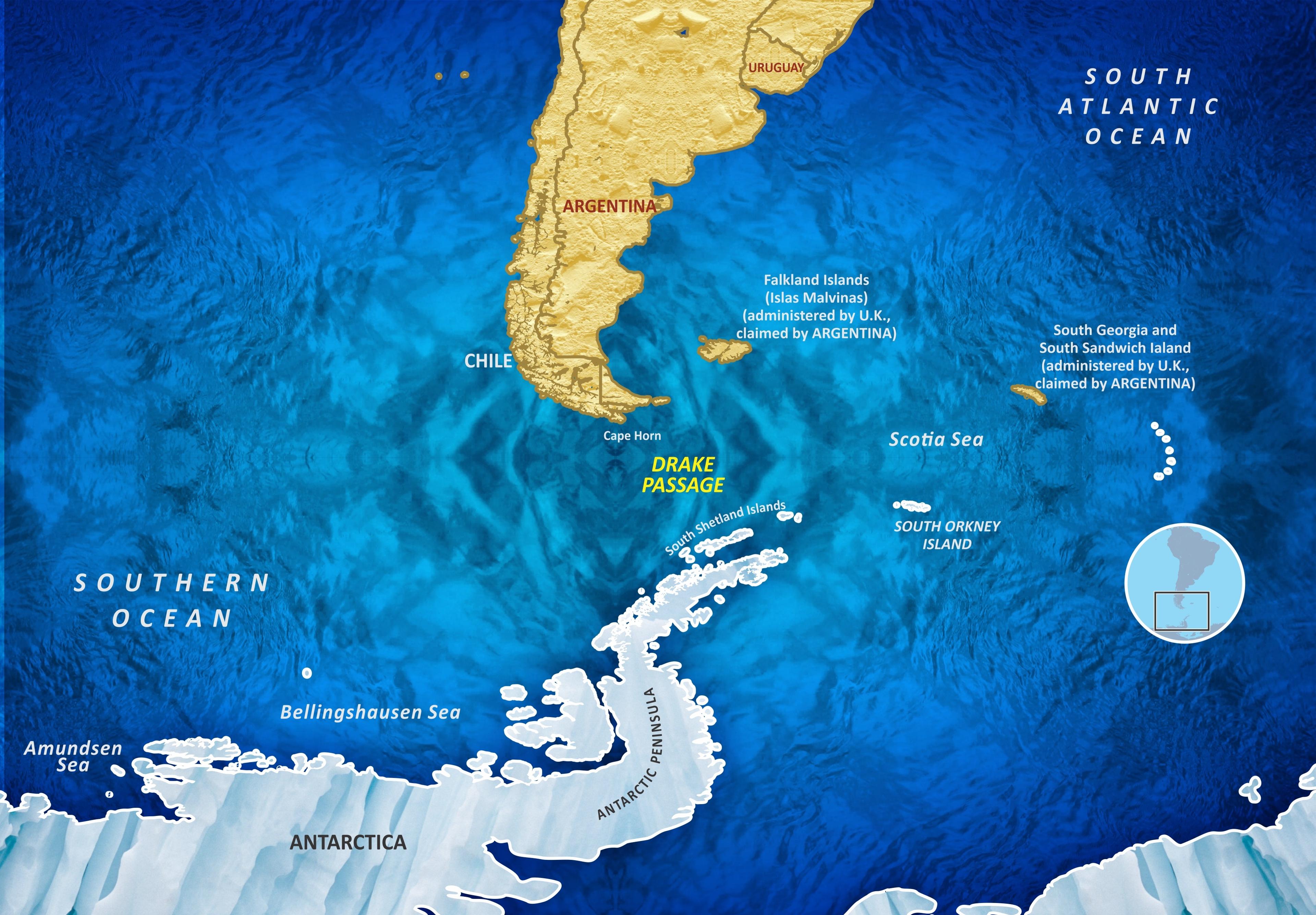 The Drake Passage is a rite of passage for Antarctic expeditioners./Shutterstock