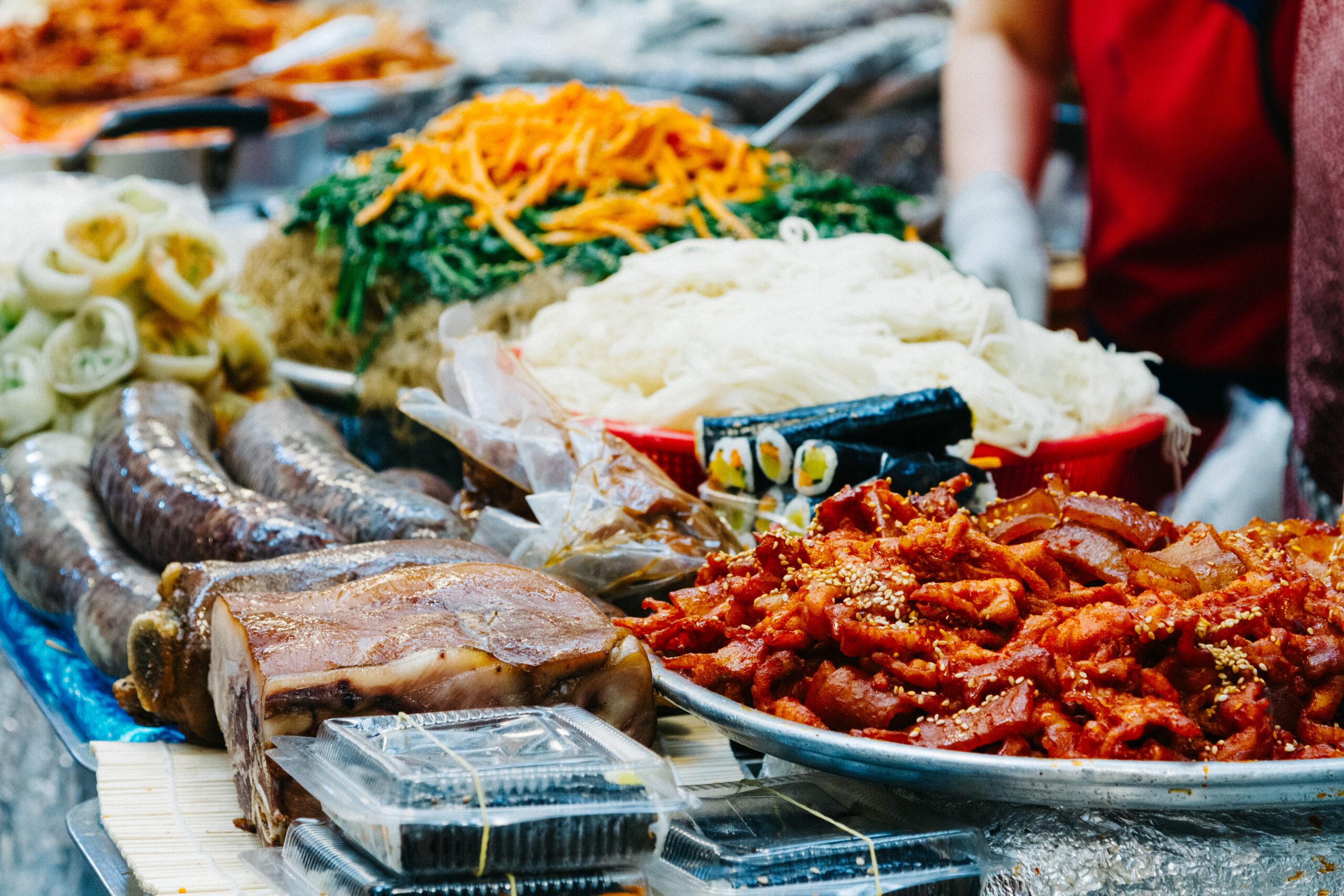 Seoul's Gwangjang Market, founded in 1905, is one of the oldest and largest traditional markets in South Korea. More than5000 vendors sellstreet food, fruit, vegetables, meat, fish, bread, clothing, textiles, handicrafts, kitchenware and souvenirs./Getty Images
