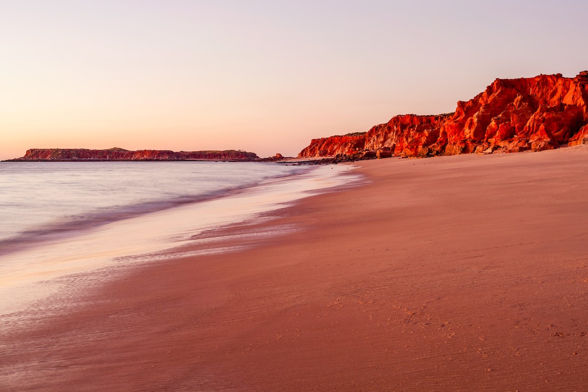 Sunset at Cape Leveque in the north west of Western Australian near the town of Broome/ Shutterstock
