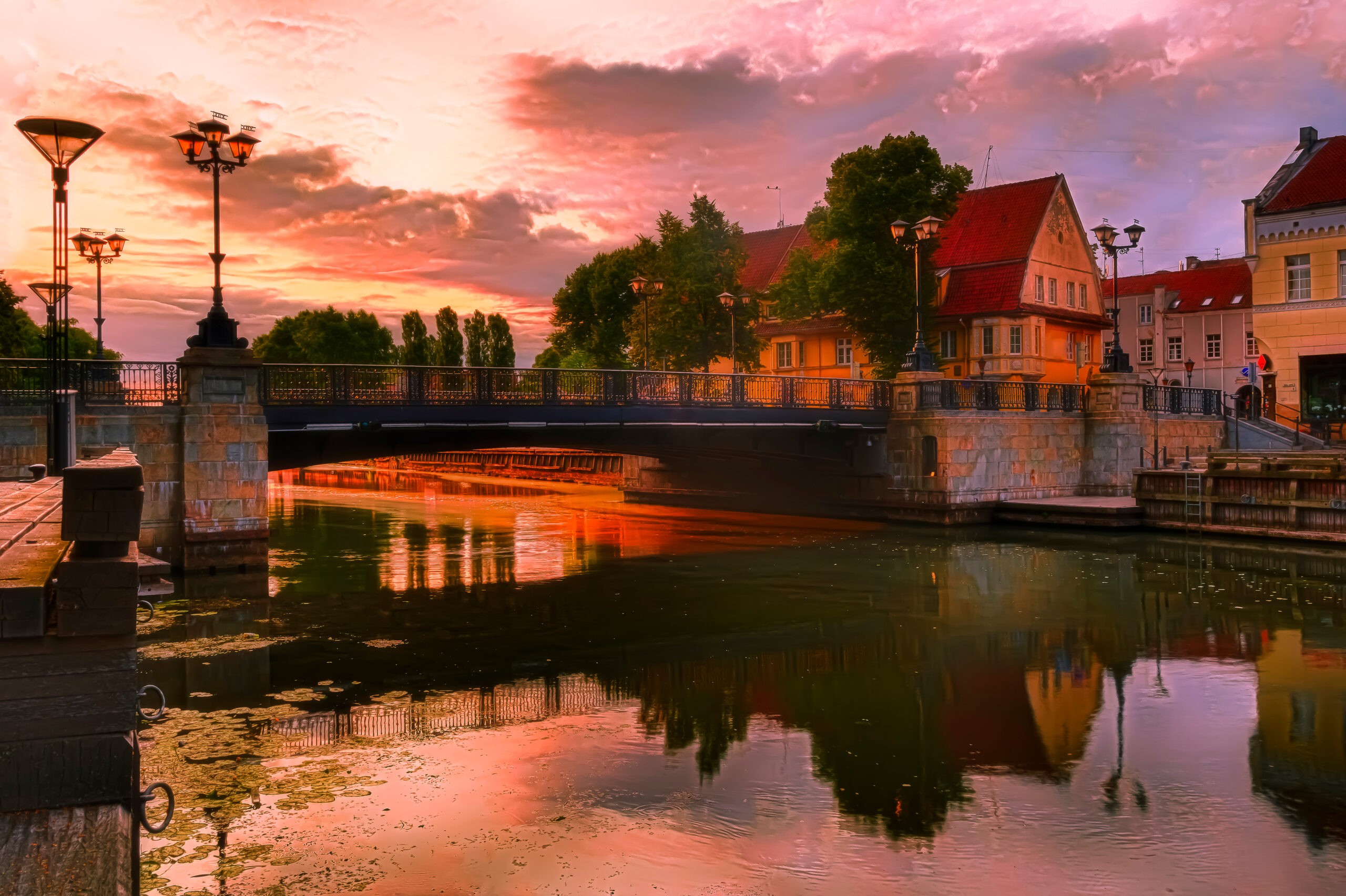 Old Town at sunrise in Klaipeda, Lithuania, a summer escape./Getty Images