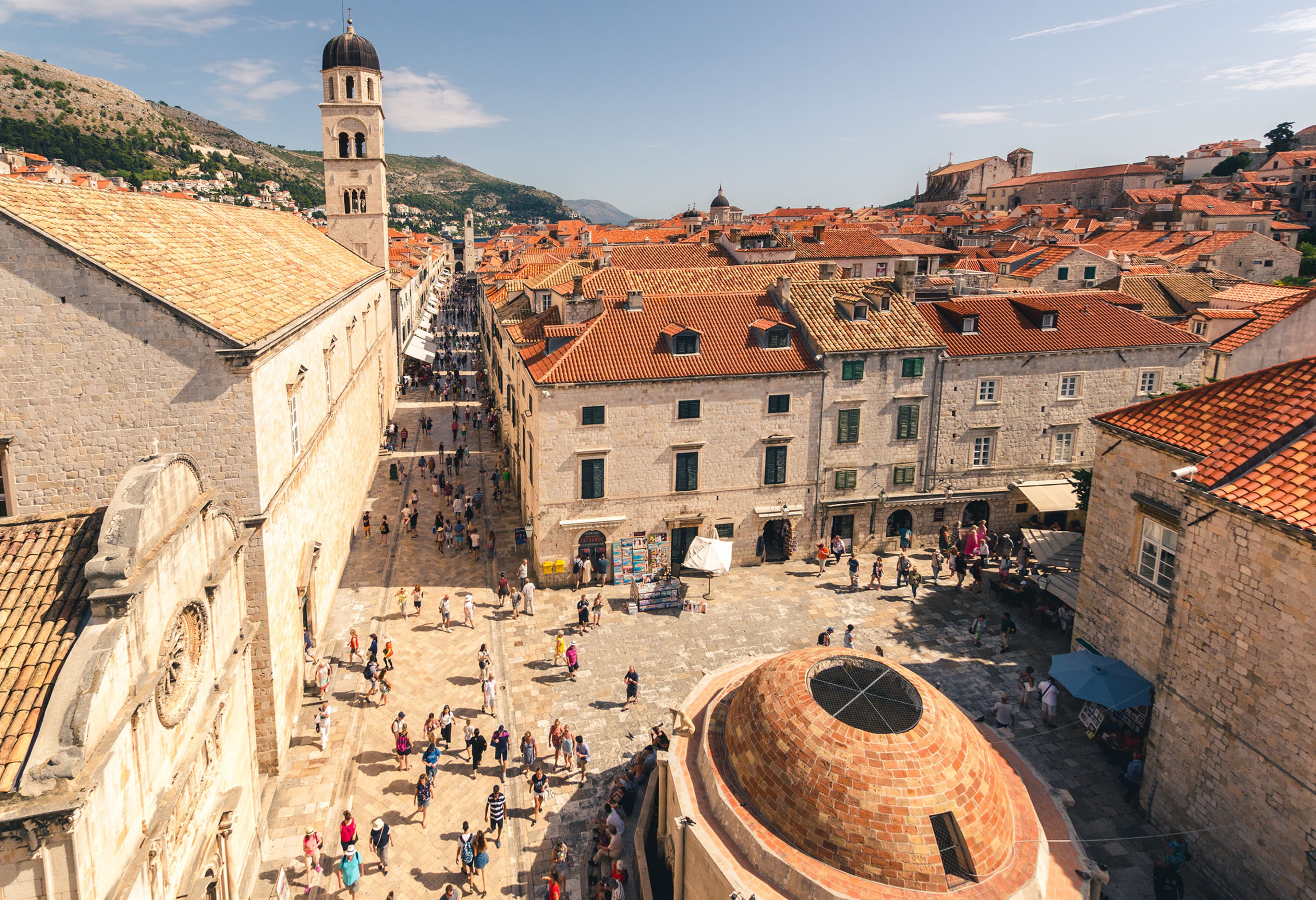 Stradun, the main street of Dubrovnik.