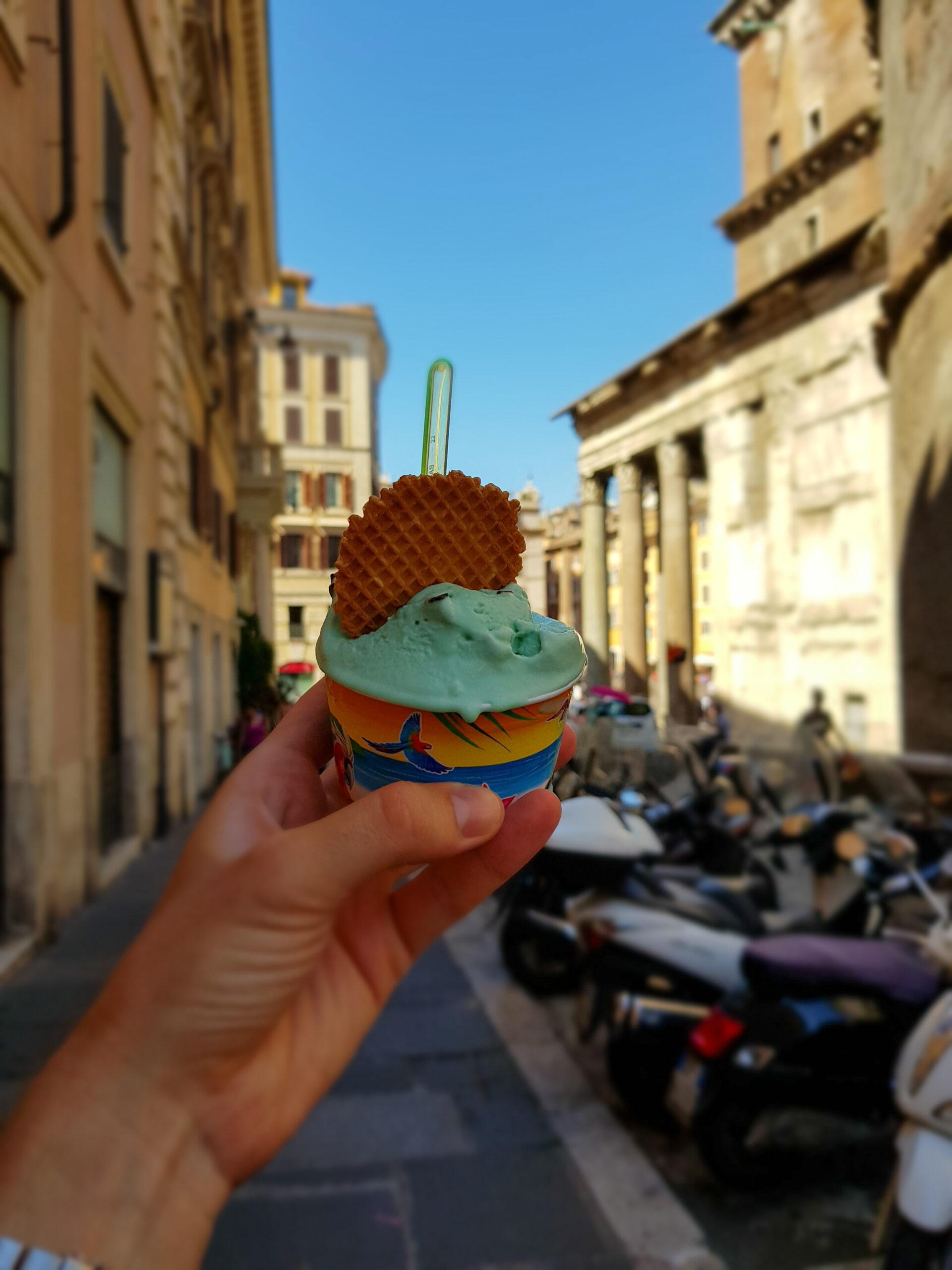 Summer in Rome can get warm, but there's always gelato to the rescue./Shutterstock