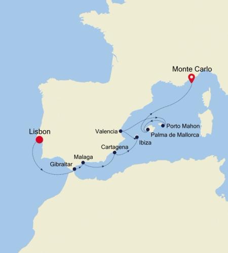 Lisbon to Monte Carlo