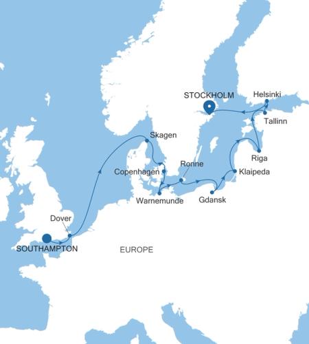 Southampton to Stockholm