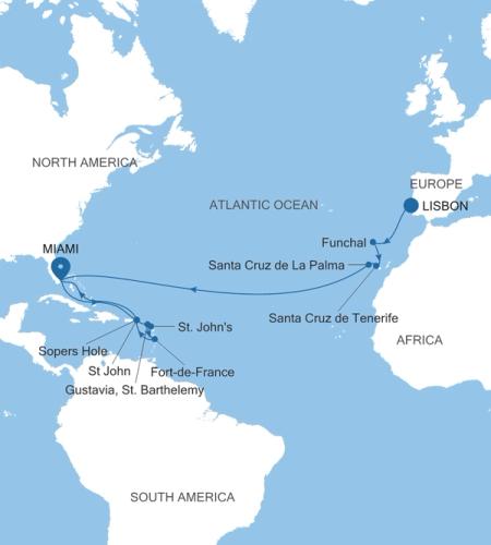 Lisbon to Miami, FL