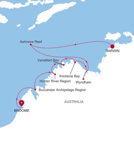 Darwin to Broome (Kimberley)