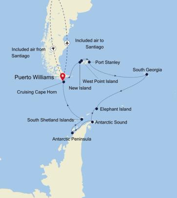 Remontarse Aniquilar harina Crucero de Puerto Williams a Puerto Williams - E4231218018 | Silversea