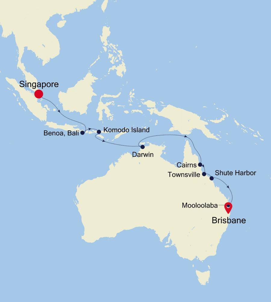Cruise from Singapore to Brisbane SM241021017 Silversea