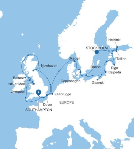 Stockholm a Southampton