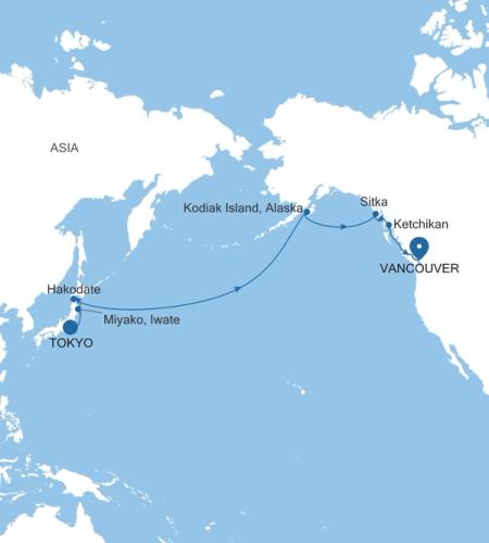 Tokyo to Vancouver