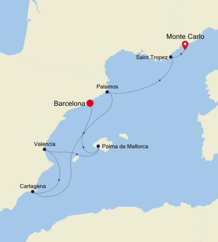 Barcelona to Monte Carlo