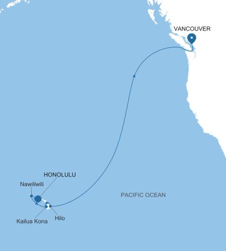 Honolulu, Oahu, Hawaii to Vancouver