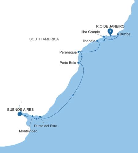 Buenos Aires a Rio de Janeiro