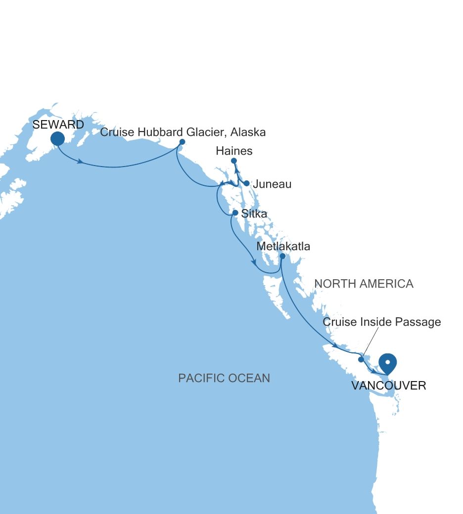 De Seward (Anchorage, Alaska) a Vancouver