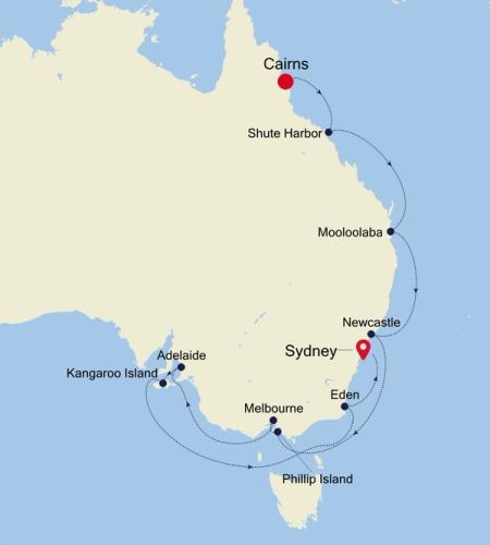 Cairns nach Sydney