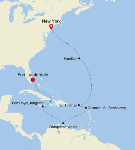 Fort Lauderdale, Florida to New York, NY